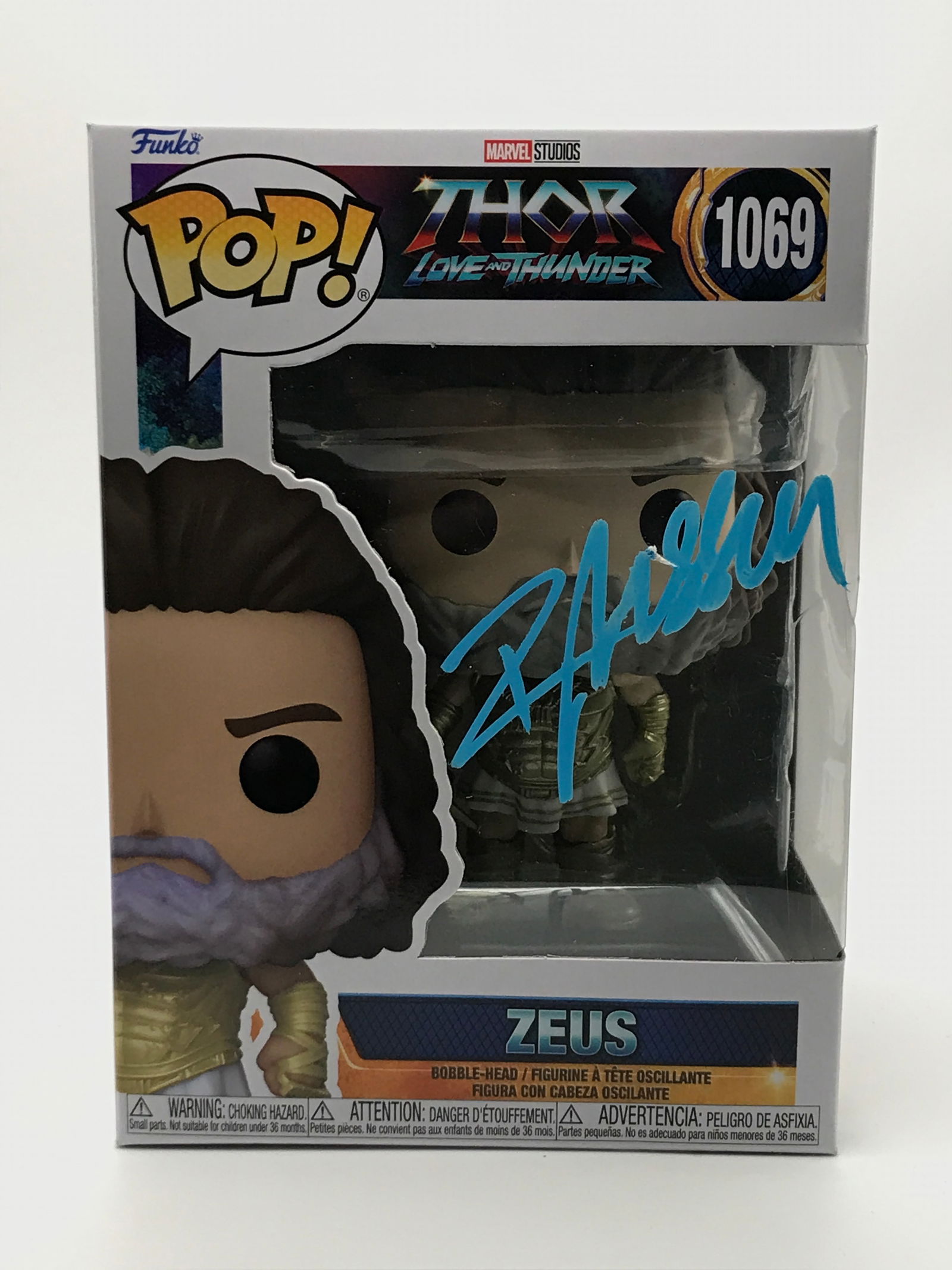 RUSSEL CROWE SIGNED ZEUS FUNKO POP - KB COA: Prices are in Canadian dollars