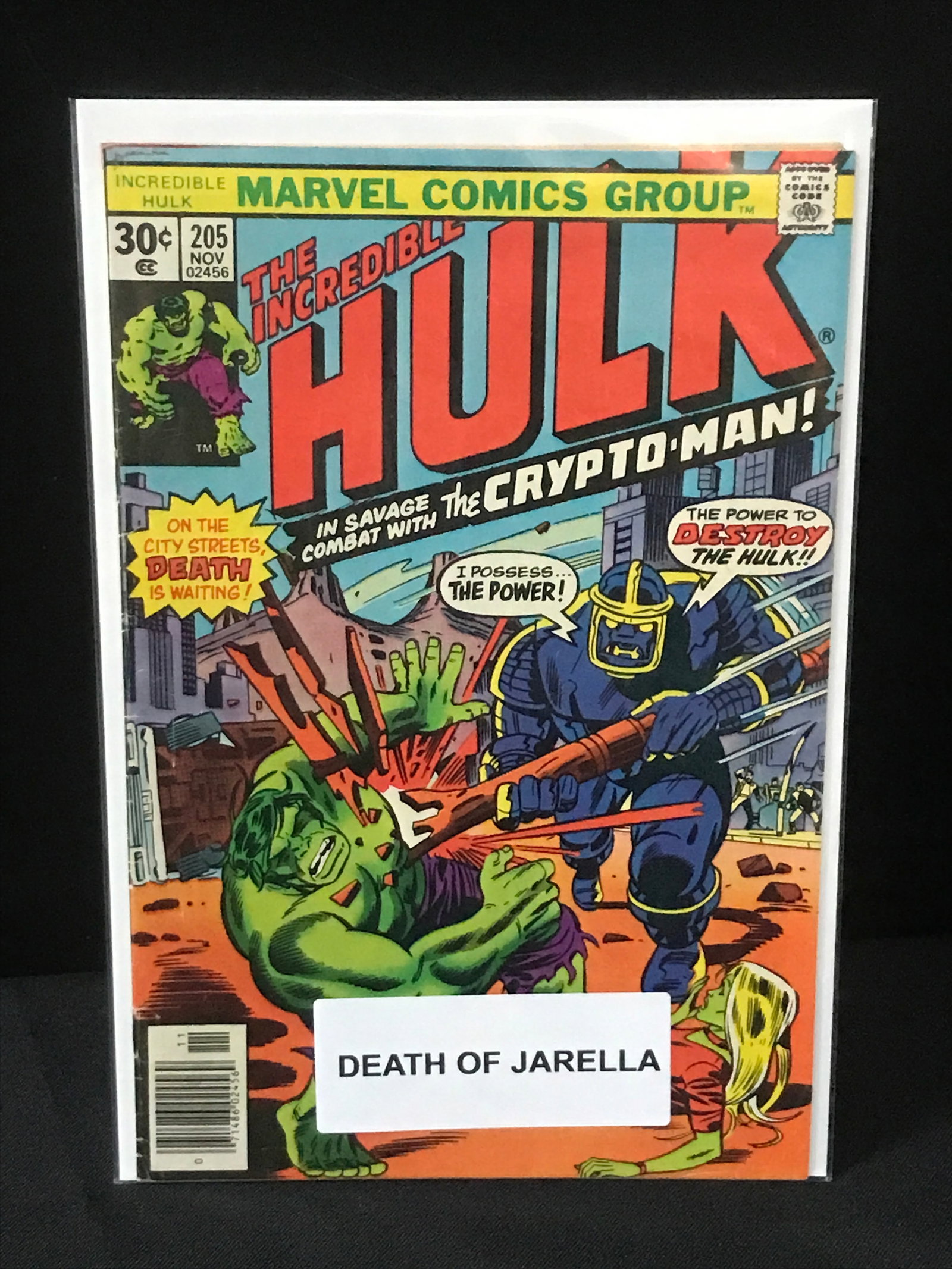 THE Incredible Hulk #205 DEATH OF JARELLA - MARVEL COMICS: Prices are in Canadian dollars