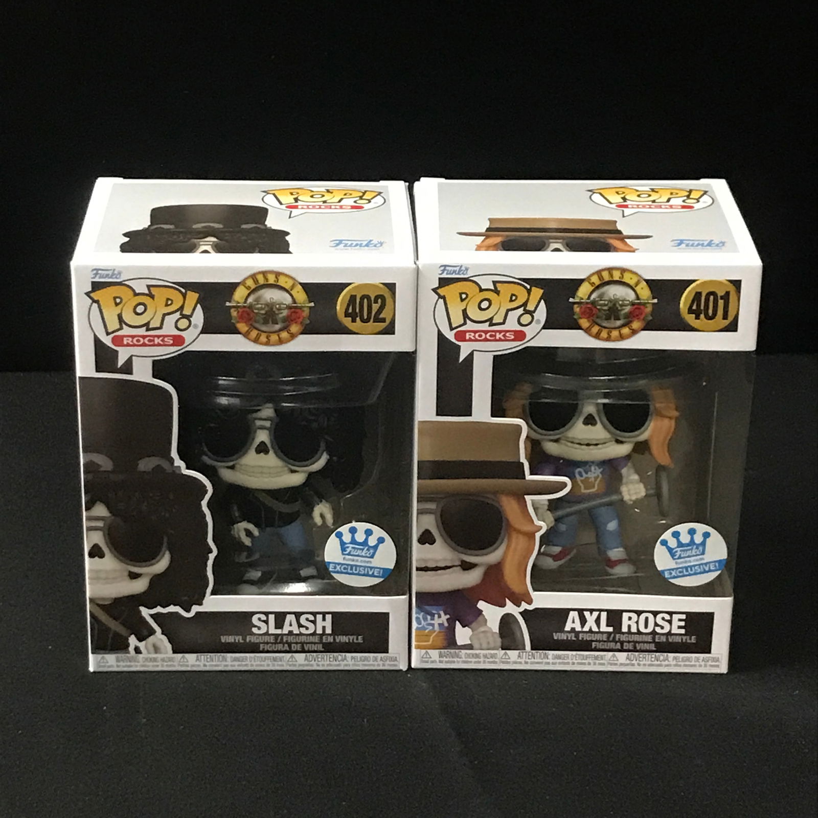 LOT OF 2 GUNS AND ROSES FUNKO POPS (SLASH AND AXL) (1 of 1)