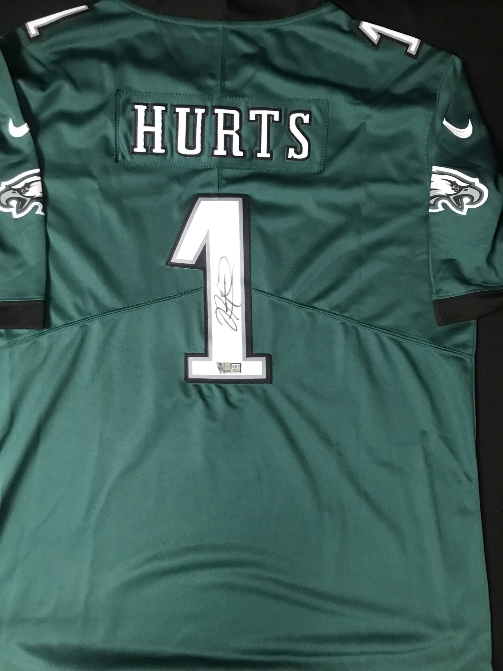Jalen Hurts SIGNED Philadelphia Eagles JERSEY - ACE COA (1 of 3)