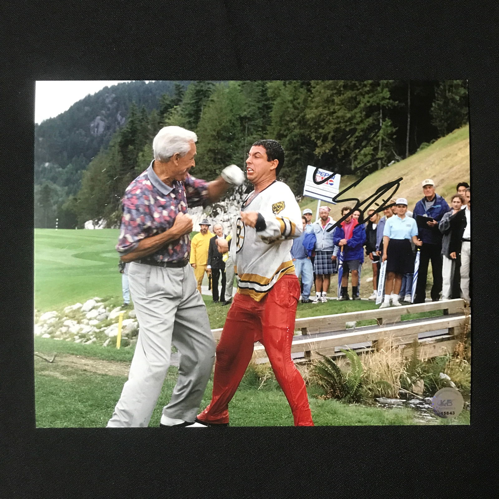 ADAM SANDLER SIGNED Happy Gilmore 8X10 - KB COA: Prices are in Canadian dollars