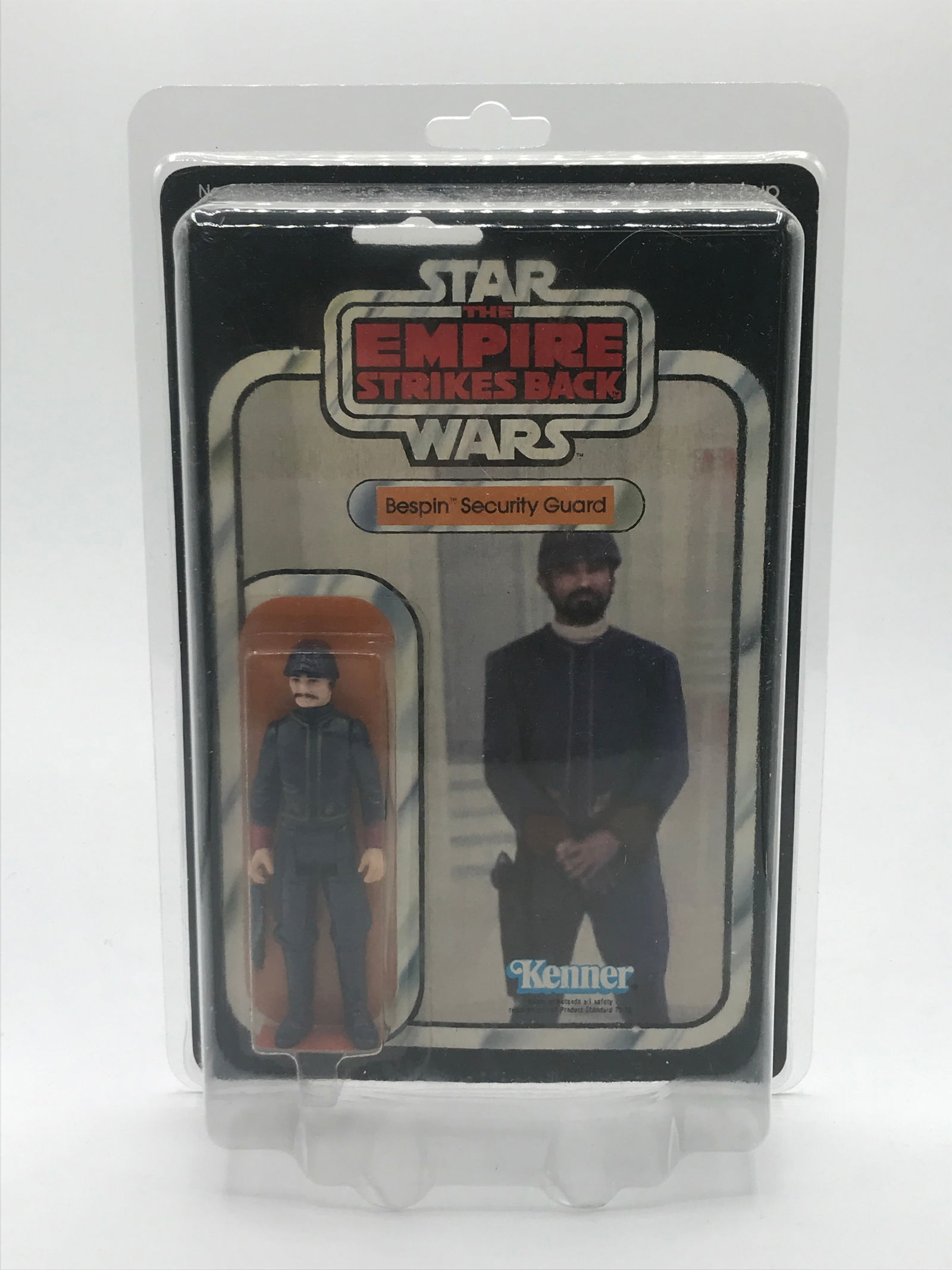 VINTAGE 31 BACK STAR WARS EMPIRE STRIKES BACK BESIN SECURITY GUARD ACTION FIGURE ON CARD (1 of 2)