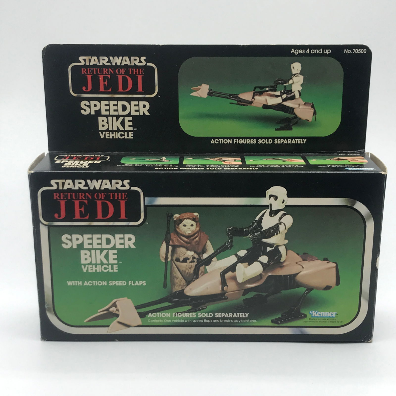 COMPLETE MIB VINTAGE KENNER Star Wars RETURN OF THE JEDI SPEEDER BIKE VEHICLE ACTION FIGURE (1 of 2)