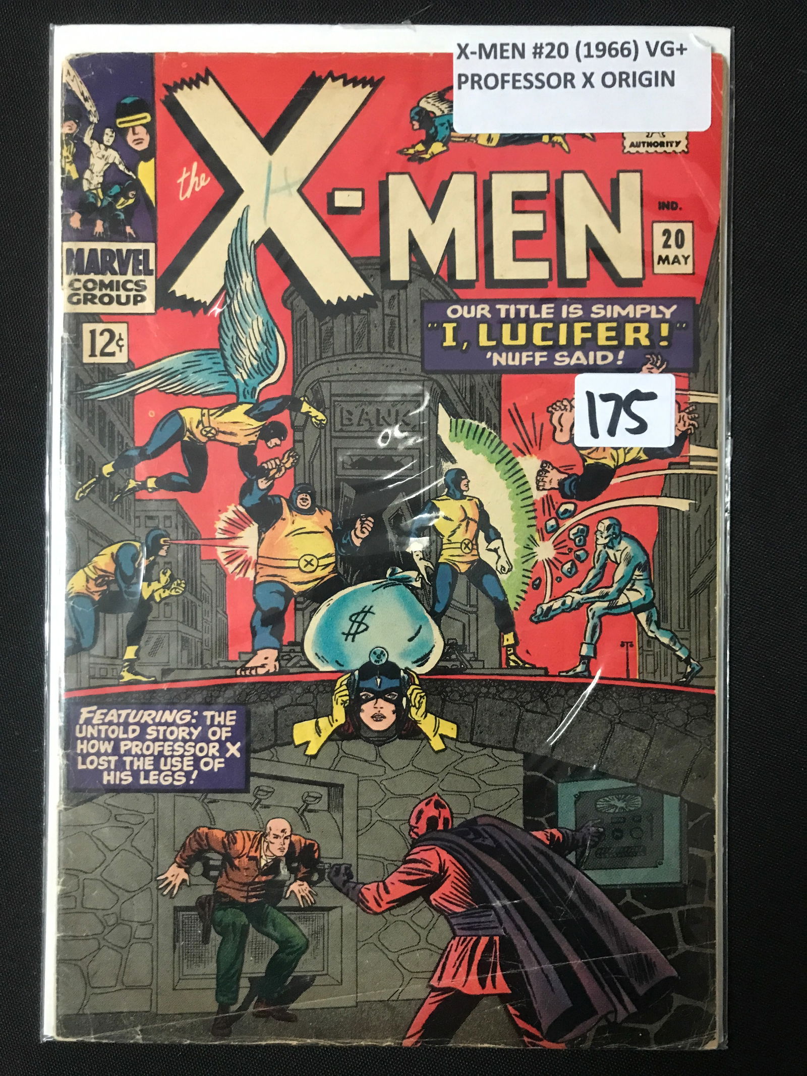 X-MEN #20 (1966) ORIGIN OF PROFESSOR X - MARVEL COMICS (1 of 1)