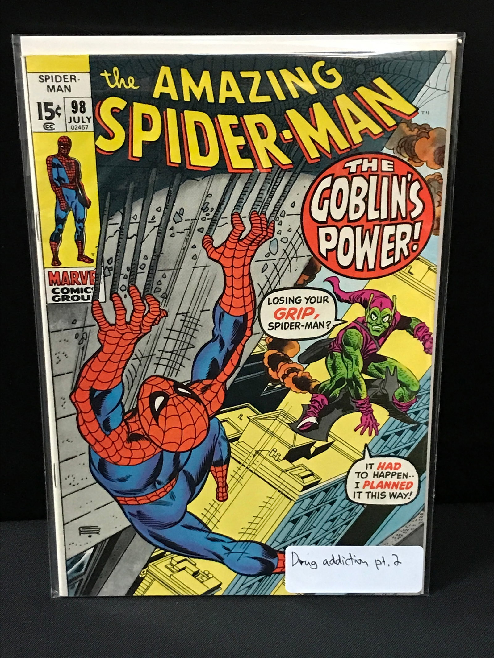 THE AMAZING SPIDERMAN #98 - MARVEL COMICS: Prices are in Canadian dollars