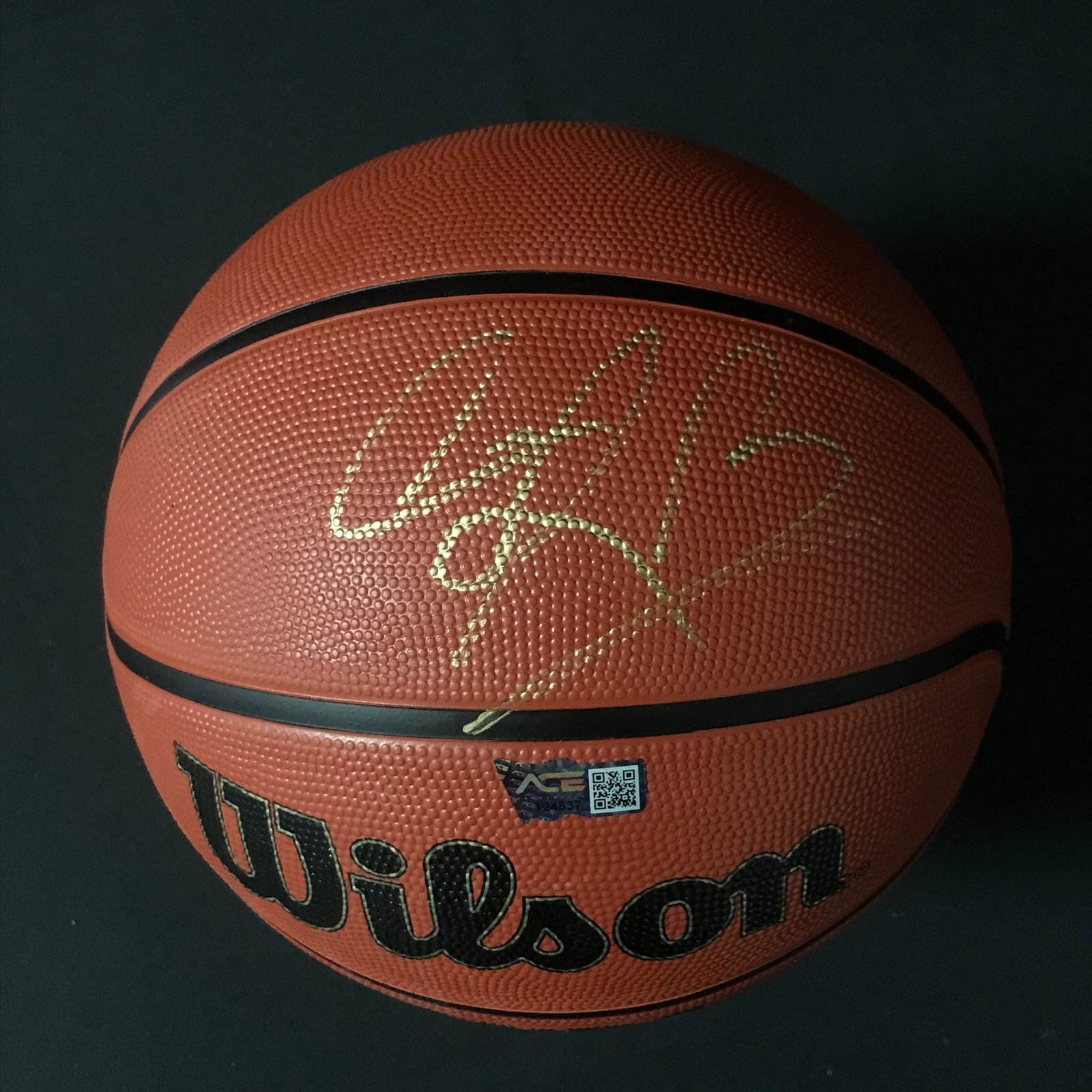 DENNIS RODMAN SIGNED BASKETBALL ACE COA: Prices are in Canadian dollars