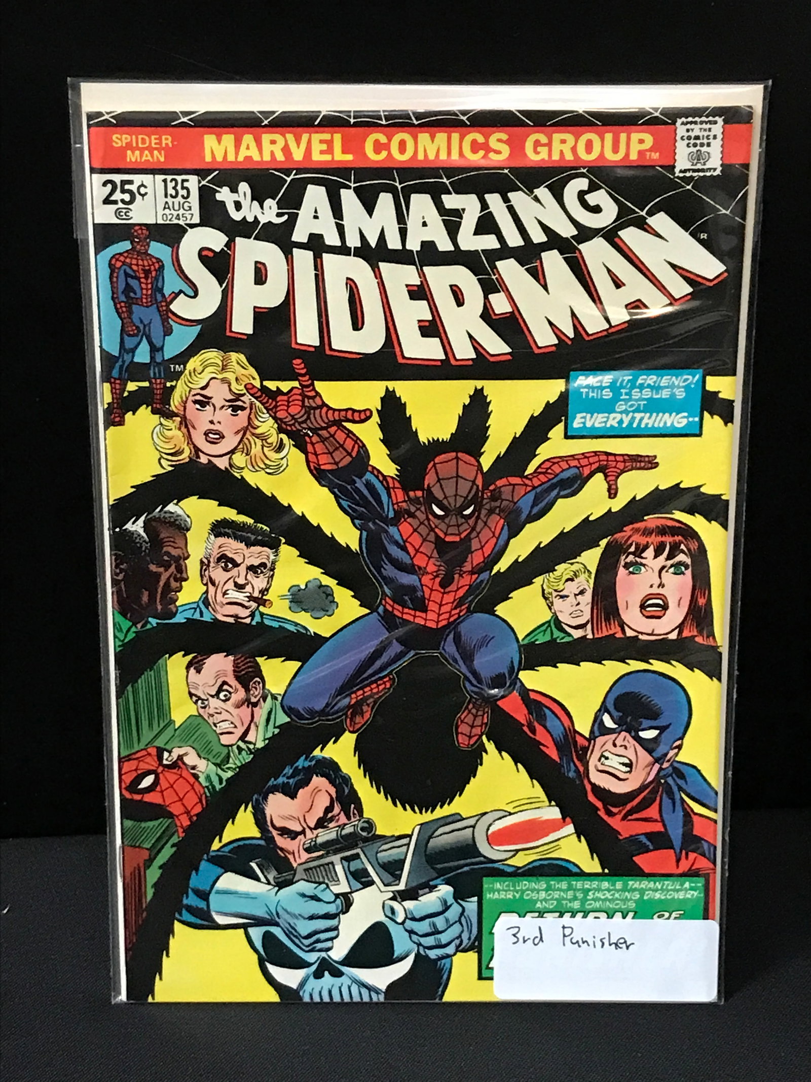 THE AMAZING SPIDERMAN #135 3RD PUNISHER - MARVEL COMICS (1 of 1)