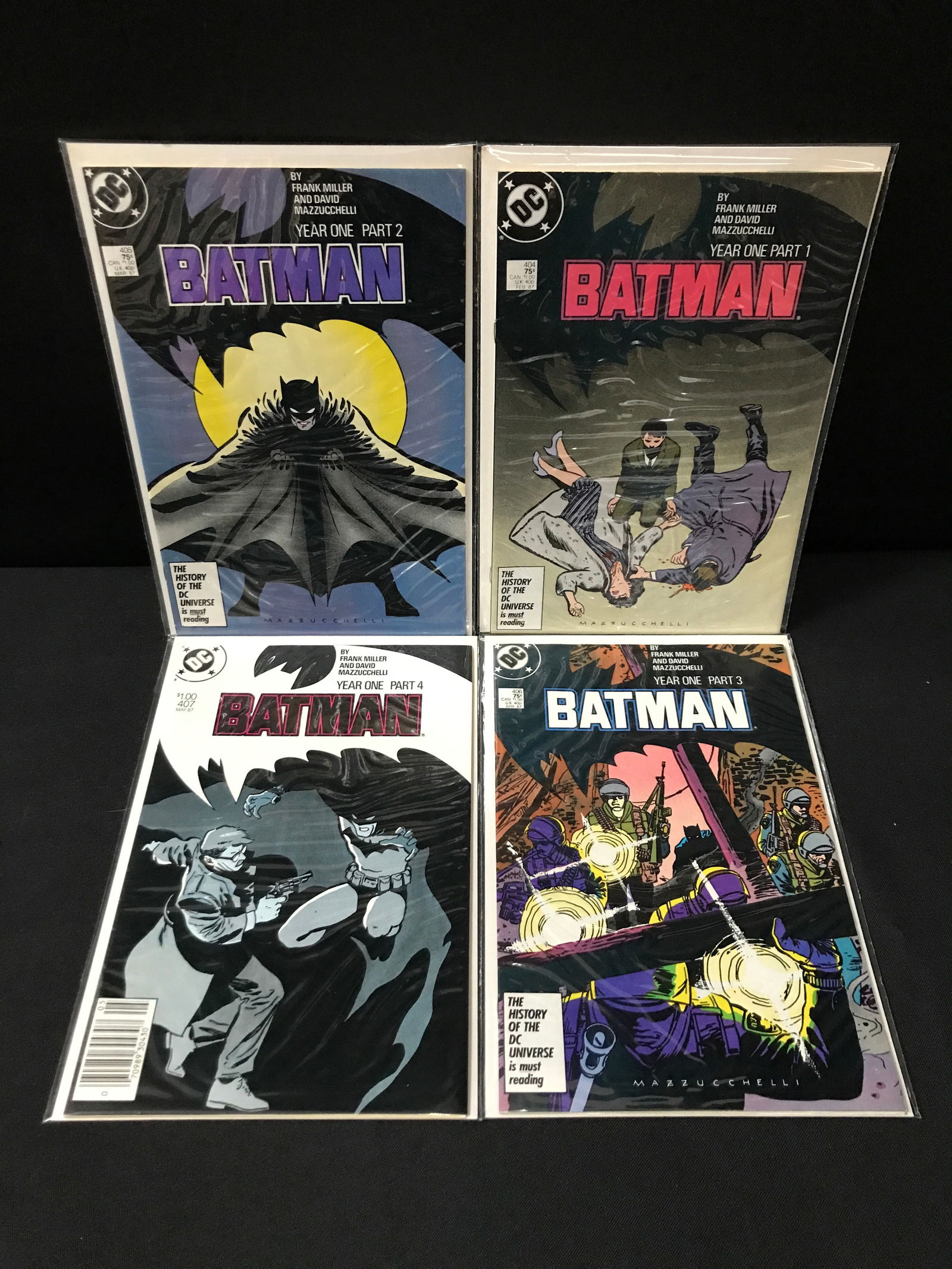 BATMAN YEAR ONE ISSUES #1-4 - DC COMICS (1 of 1)