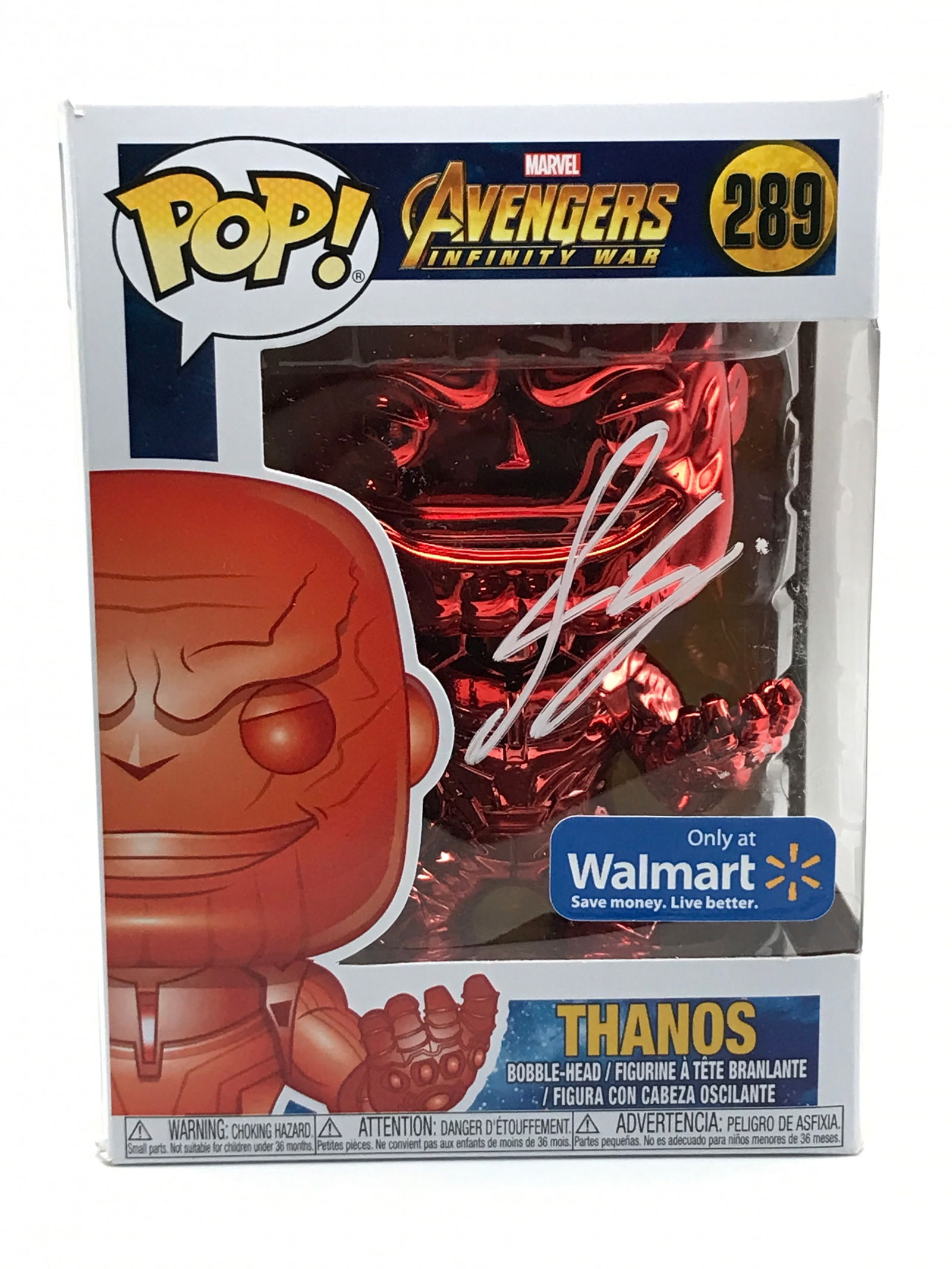JOSH BROLIN SIGNED THANOS FUNKO POP - KB COA: Prices are in Canadian dollars