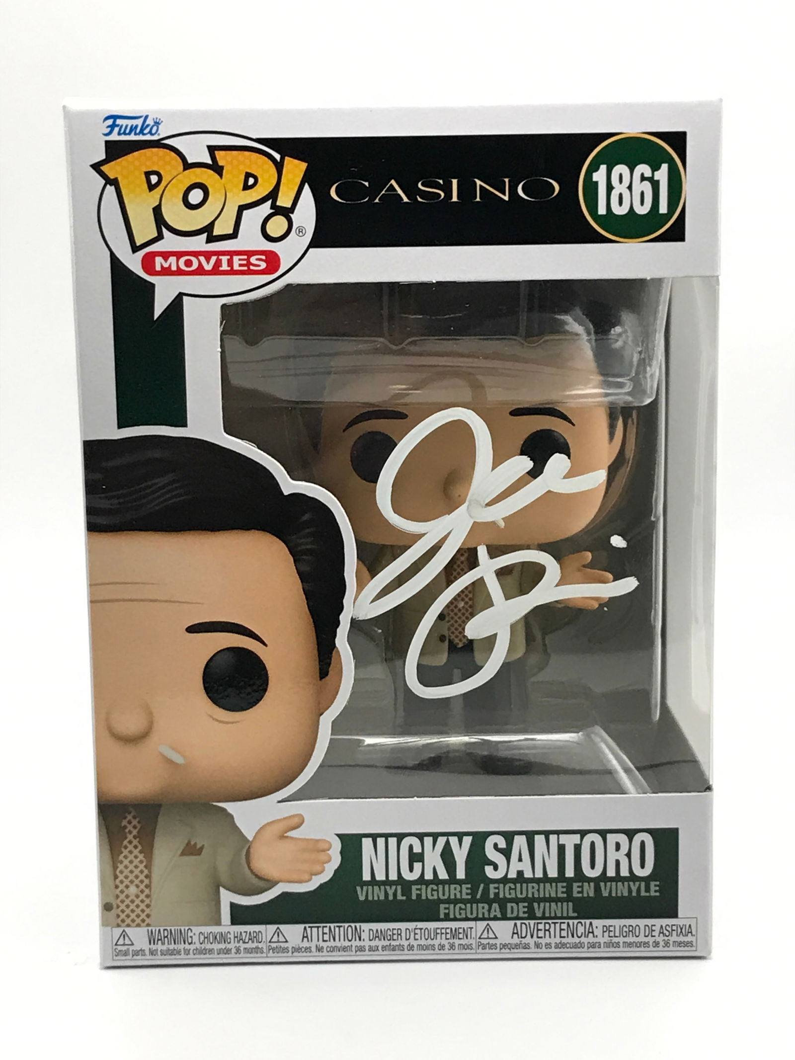 JOE PESCI SIGNED NICKY SANTORO CASINO FUNKO POP - KB COA: Prices are in Canadian dollars