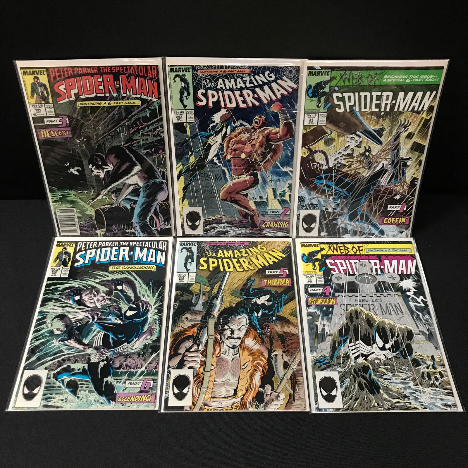 LOT OF 6 SPIDERMAN BASED COMICS - MARVEL COMICS (1 of 1)