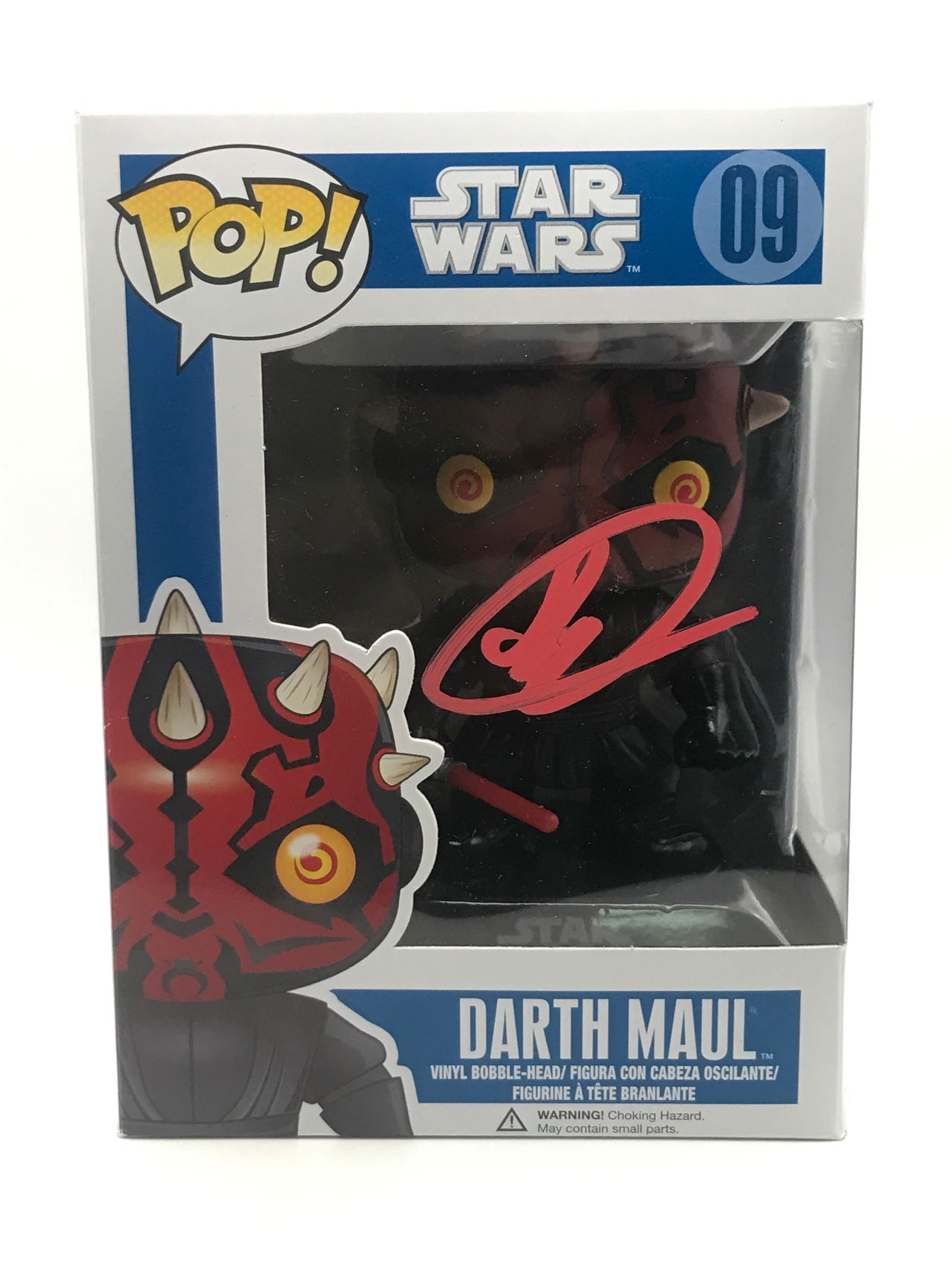 RAY PARK SIGNED DARTH MAUL FUNKO POP - WWOC COA: Prices are in Canadian dollars