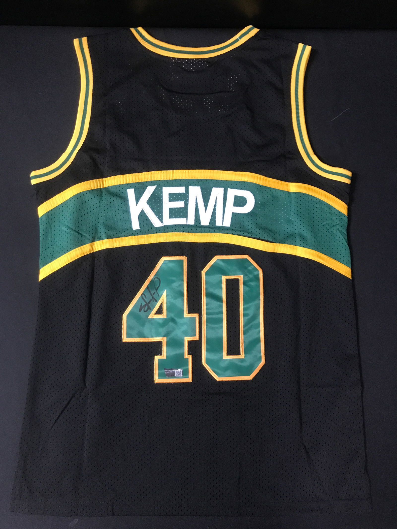 SHAWN KEMP SIGNED SEATTLE SUPERSONICS JERSEY - ACE COA (1 of 3)
