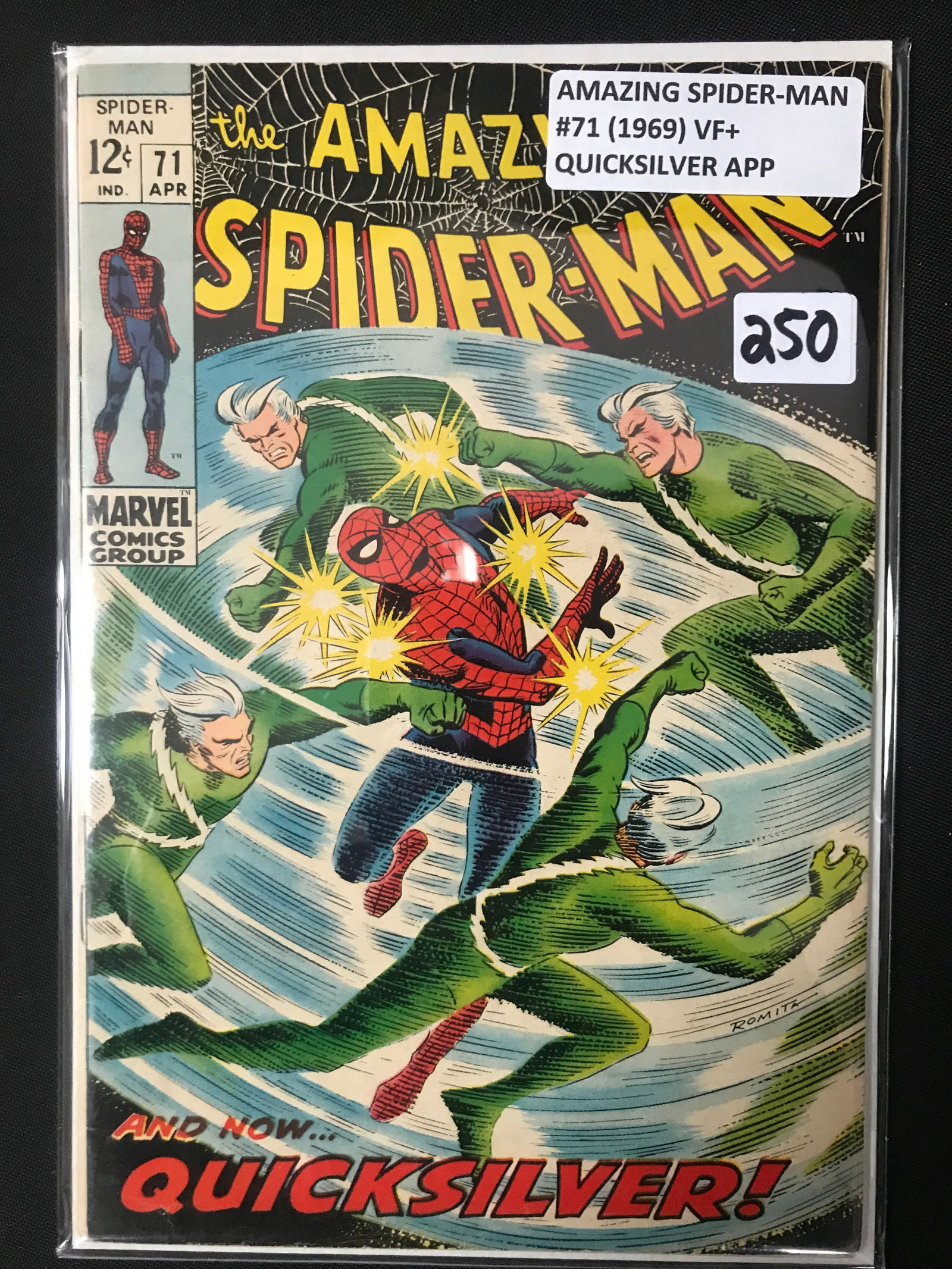 AMAZING SPIDERMAN #71 (1969) QUICKSILVER APP - MARVEL COMICS (1 of 1)