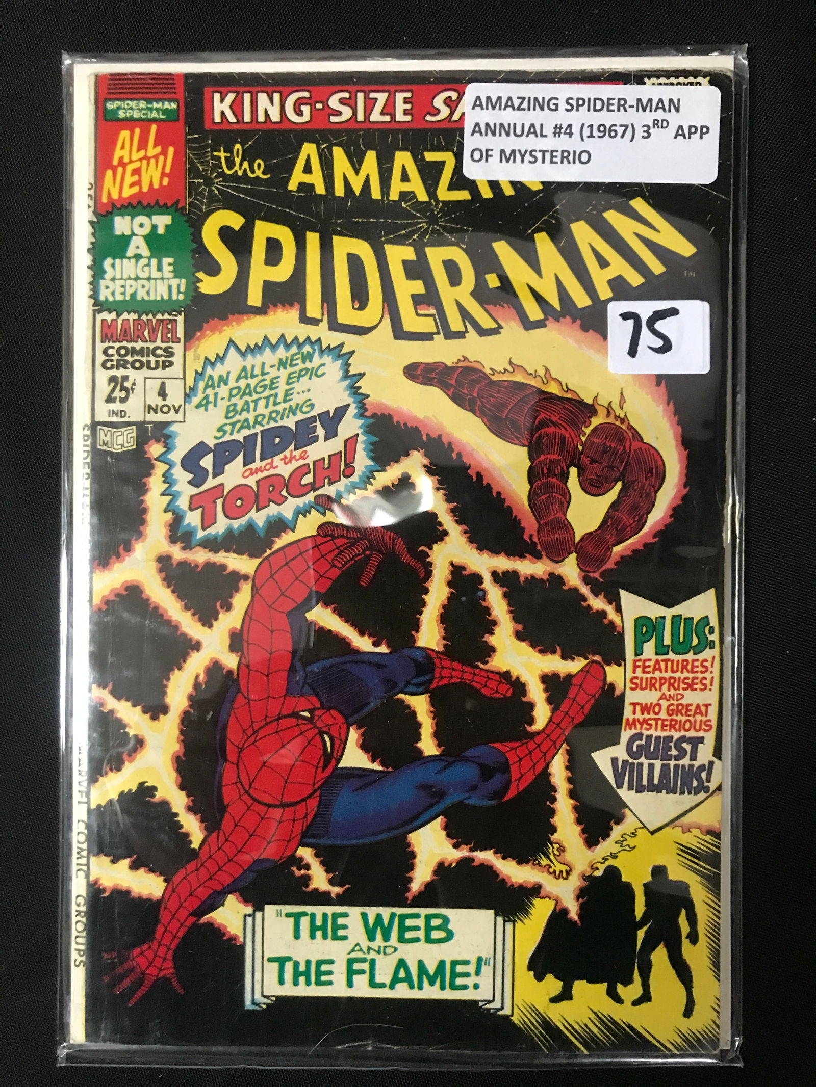 AMAZING SPIDERMAN ANNUAL #4 (1967) 3RD APPEARANCE OF MYSTERIO - MARVEL COMICS (1 of 1)