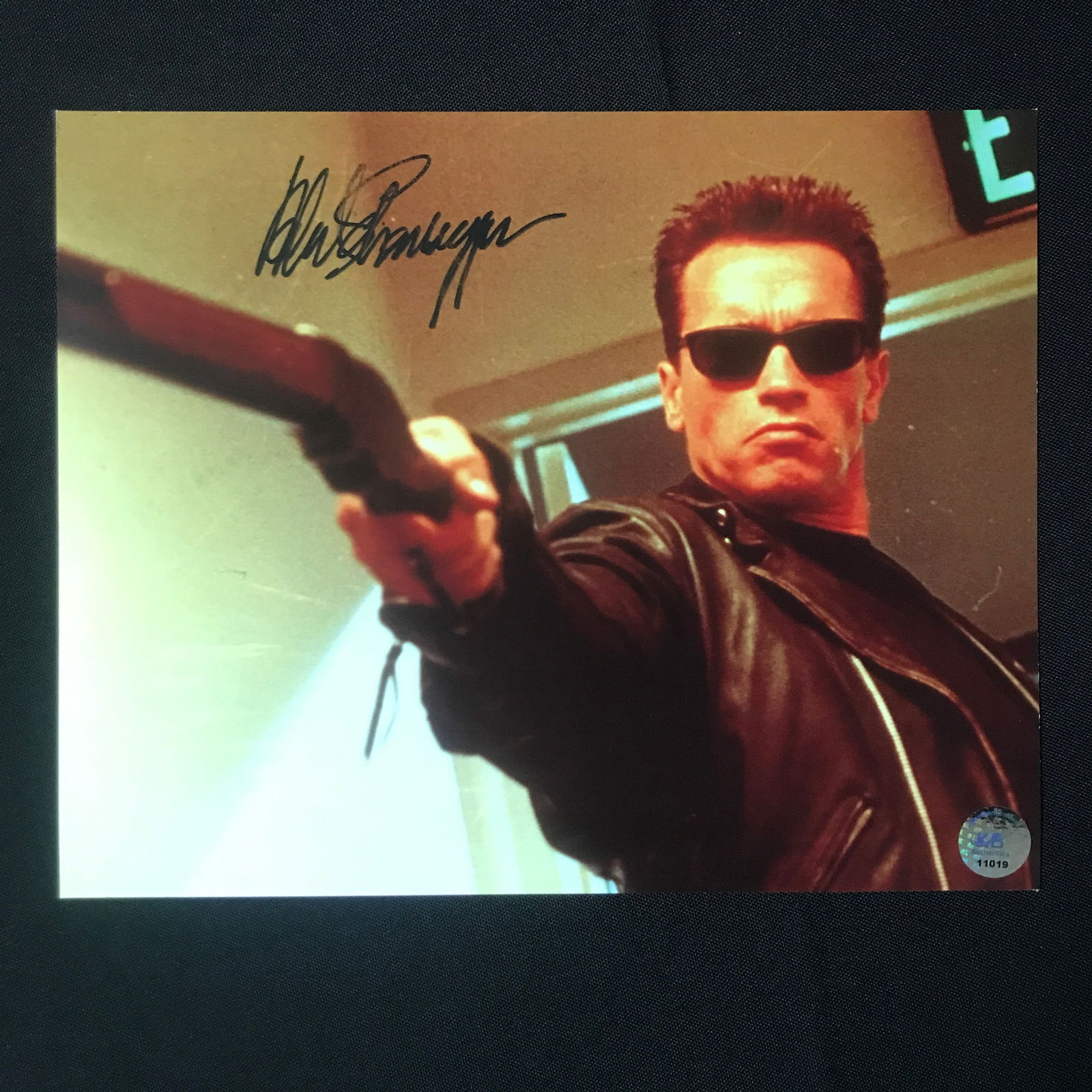 Arnold Schwarzenegger Signed Terminator 8x10 - KB COA (1 of 1)