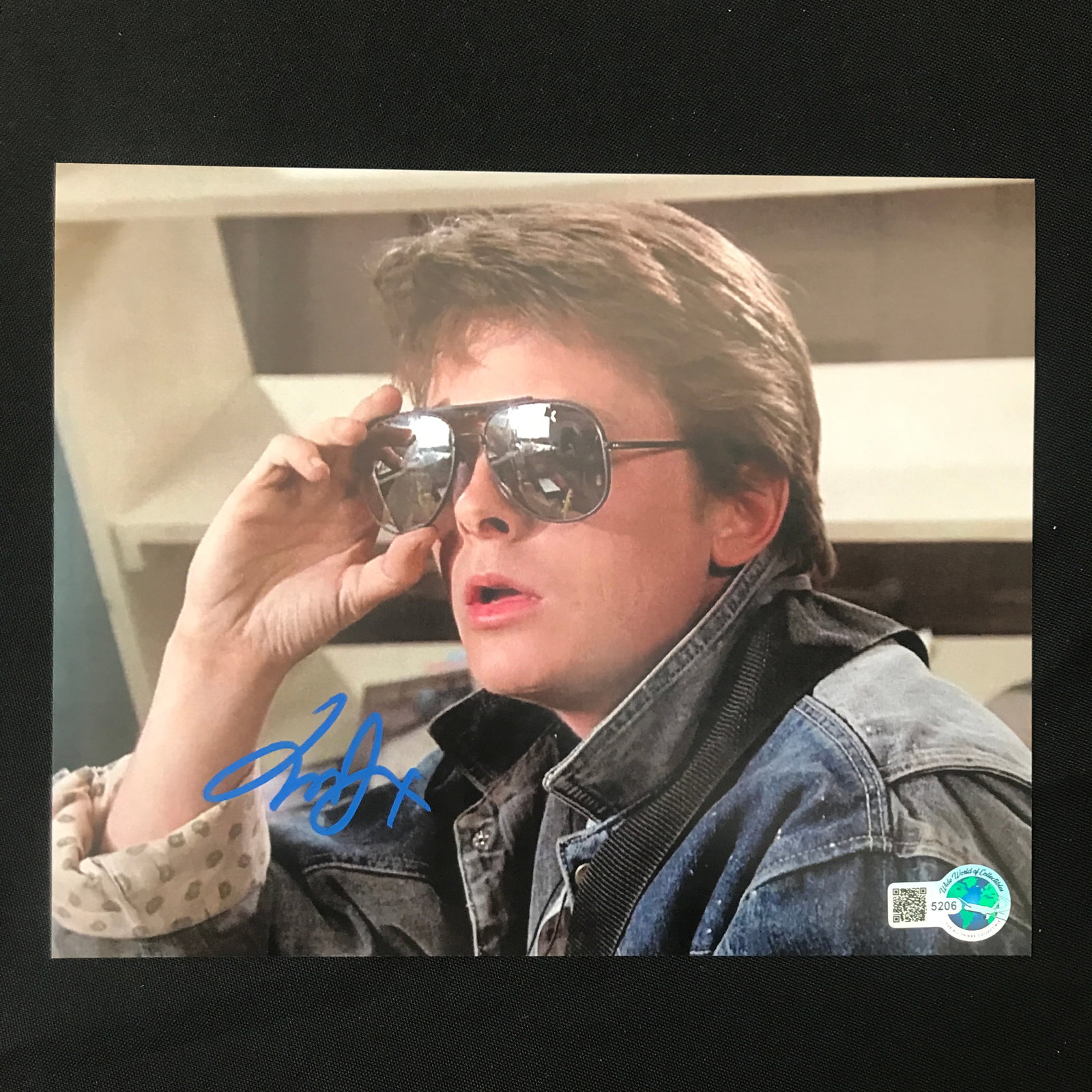 Michael J FOX SIGNED BACK TO THE FUTURE 8X10 - WWOC COA: Prices are in Canadian dollars