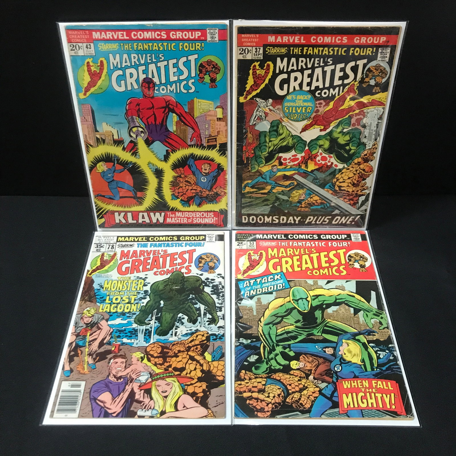 LOT OF MARVEL'S'GREATEST COMICS - MARVEL COMICS: Prices are in Canadian dollars