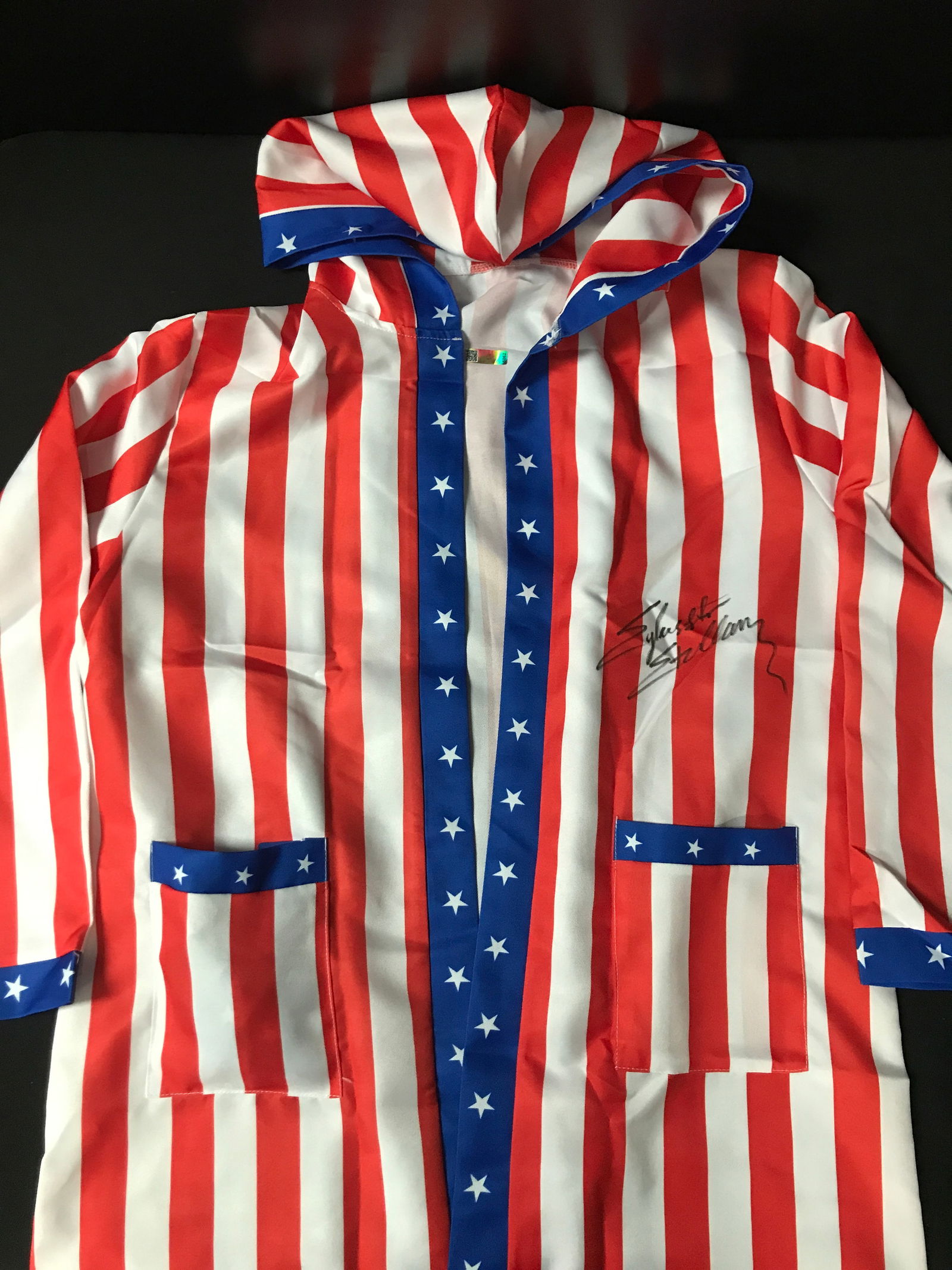 SYLVESTER STALLONE SIGNED ROCKY ROBE - CELEBRITY AUTHENTICS COA: Prices are in Canadian dollars