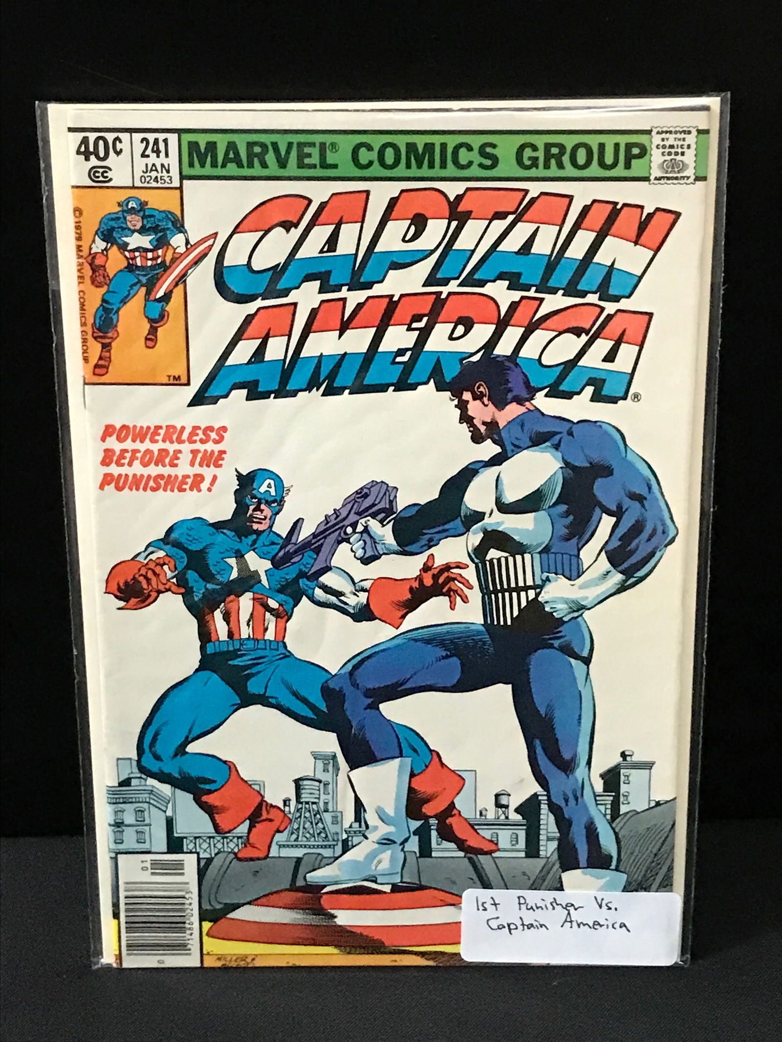 Captain America #241 1ST VS PUNISHER - MARVEL COMICS (1 of 1)