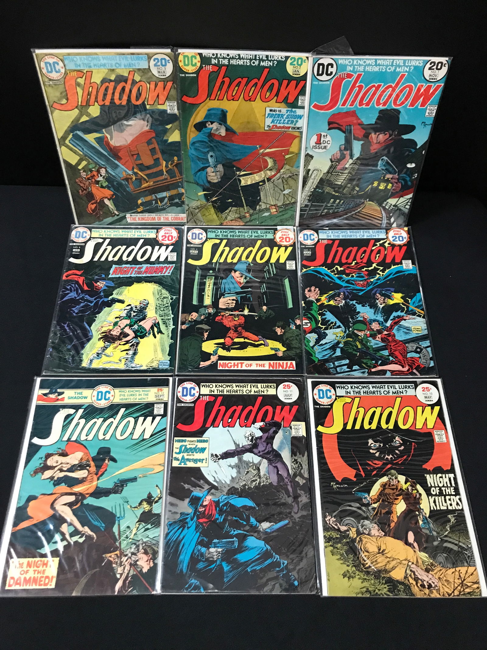 LOT OF 9 THE SHADOW COMICS - DC COMICS (1 of 1)