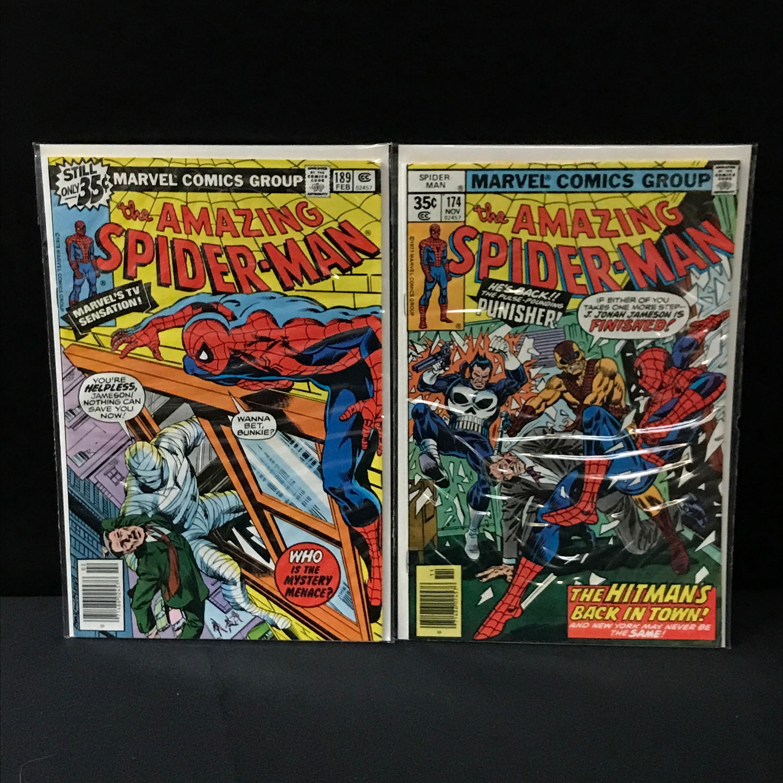 LOT OF 2 AMAZING SPIDERMAN COMICS #174 & #189 - MARVEL COMICS (1 of 1)