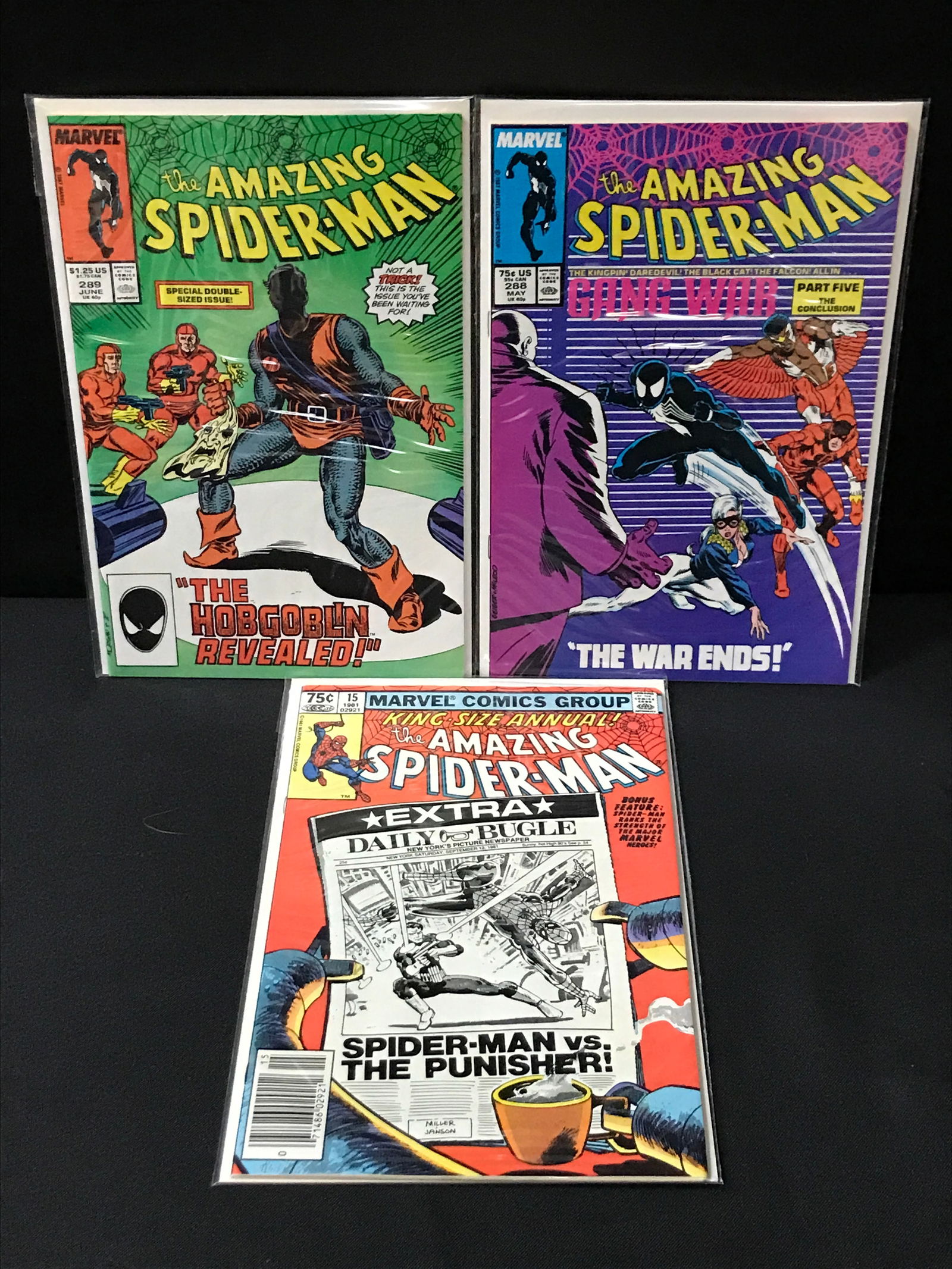 LOT OF 3 AMAZING SPIDERMAN COMICS - MARVEL COMICS (1 of 1)