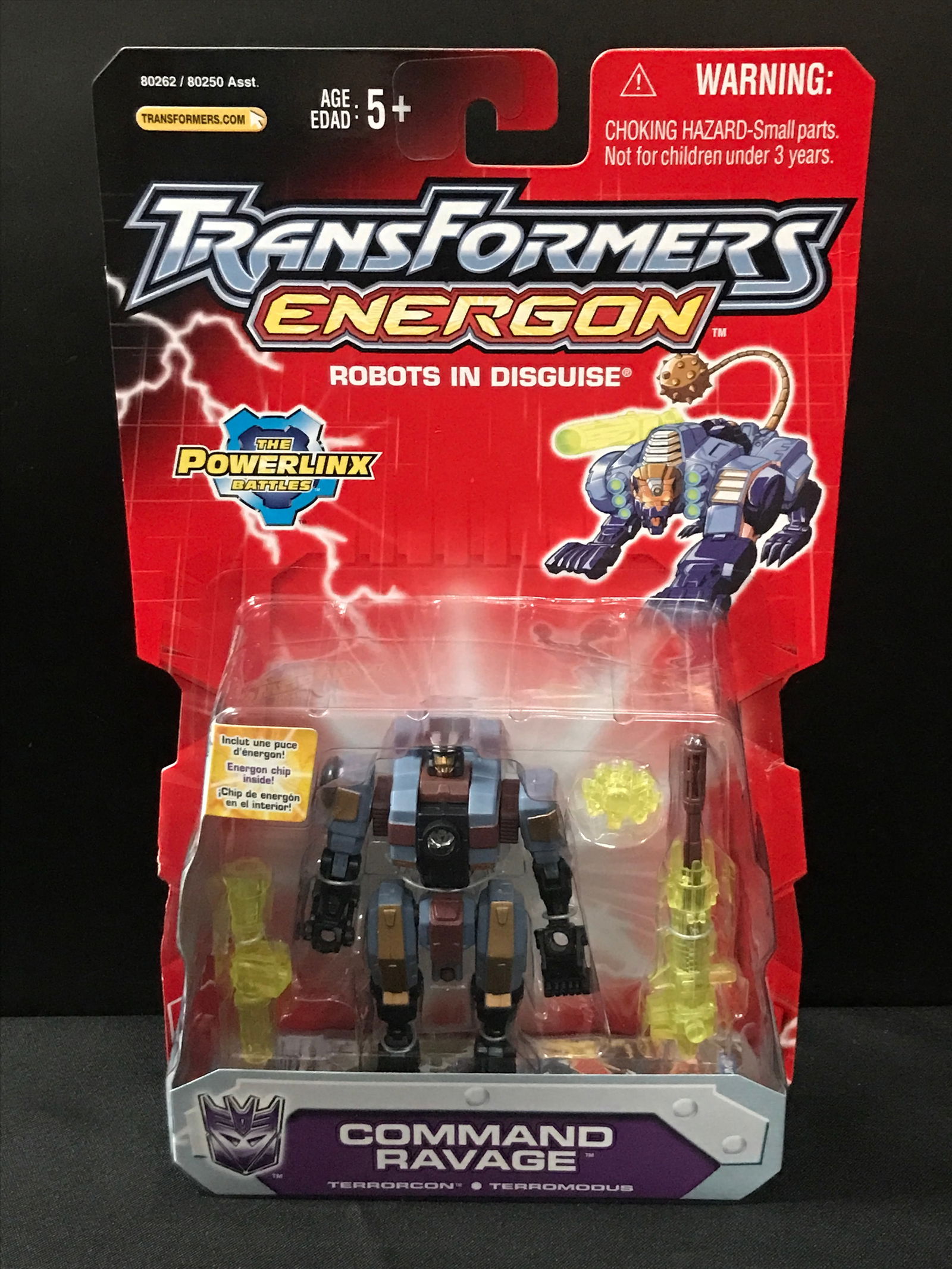 VINTAGE TRANSFORMERS ENERGON COMMAND RAVAGE IN ORIGINAL PACKAGING: Prices are in Canadian Dollars
