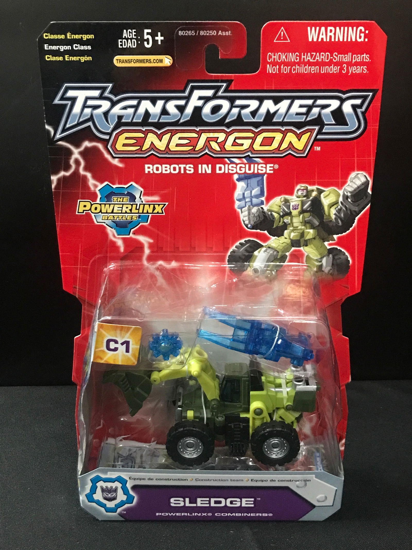 VINTAGE TRANSFORMERS ENERGON SLEDGE IN ORIGINAL PACKAGING: Prices are in Canadian Dollars