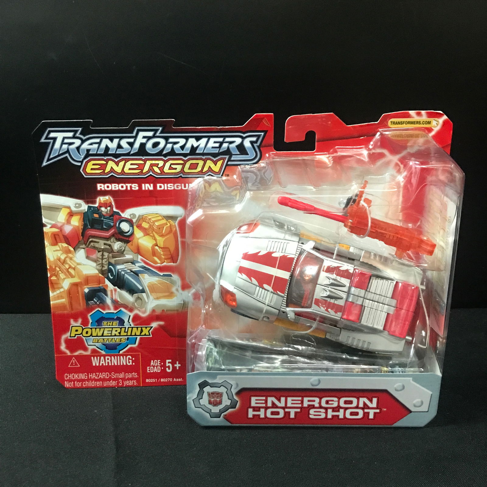 VINTAGE TRANSFORMERS ENERGON ENERGON HOT SHOT IN ORIGINAL PACKAGING: Prices are in Canadian Dollars