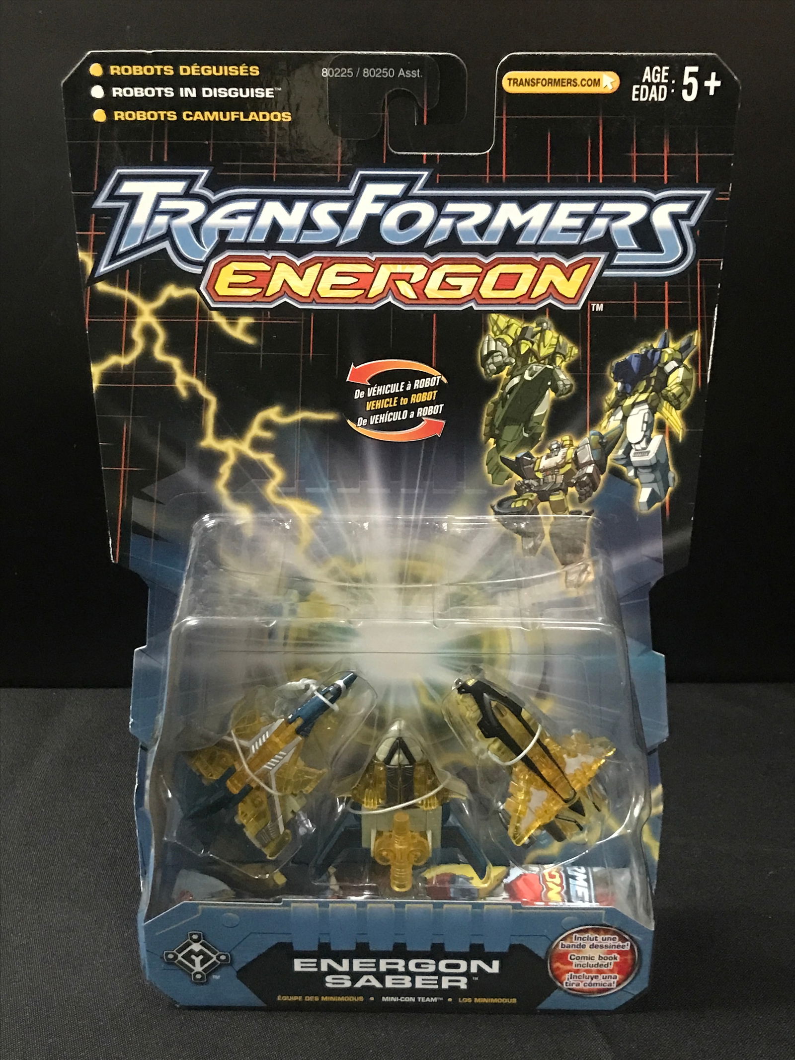 VINTAGE TRANSFORMERS ENERGON ENERGON SABER IN ORIGINAL PACKAGING: Prices are in Canadian Dollars