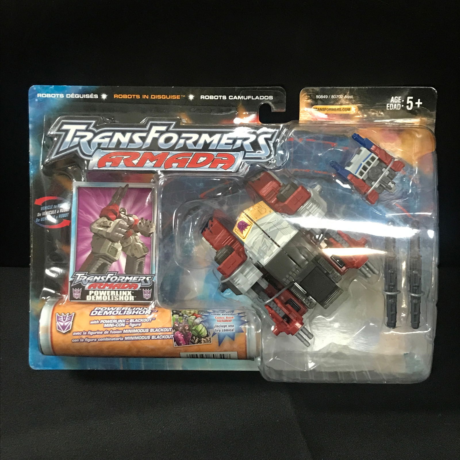 VINTAGE TRANSFORMERS ARMADA POWERLINK DEMOLISHOR IN ORIGINAL PACKAGING: Prices are in Canadian Dollars