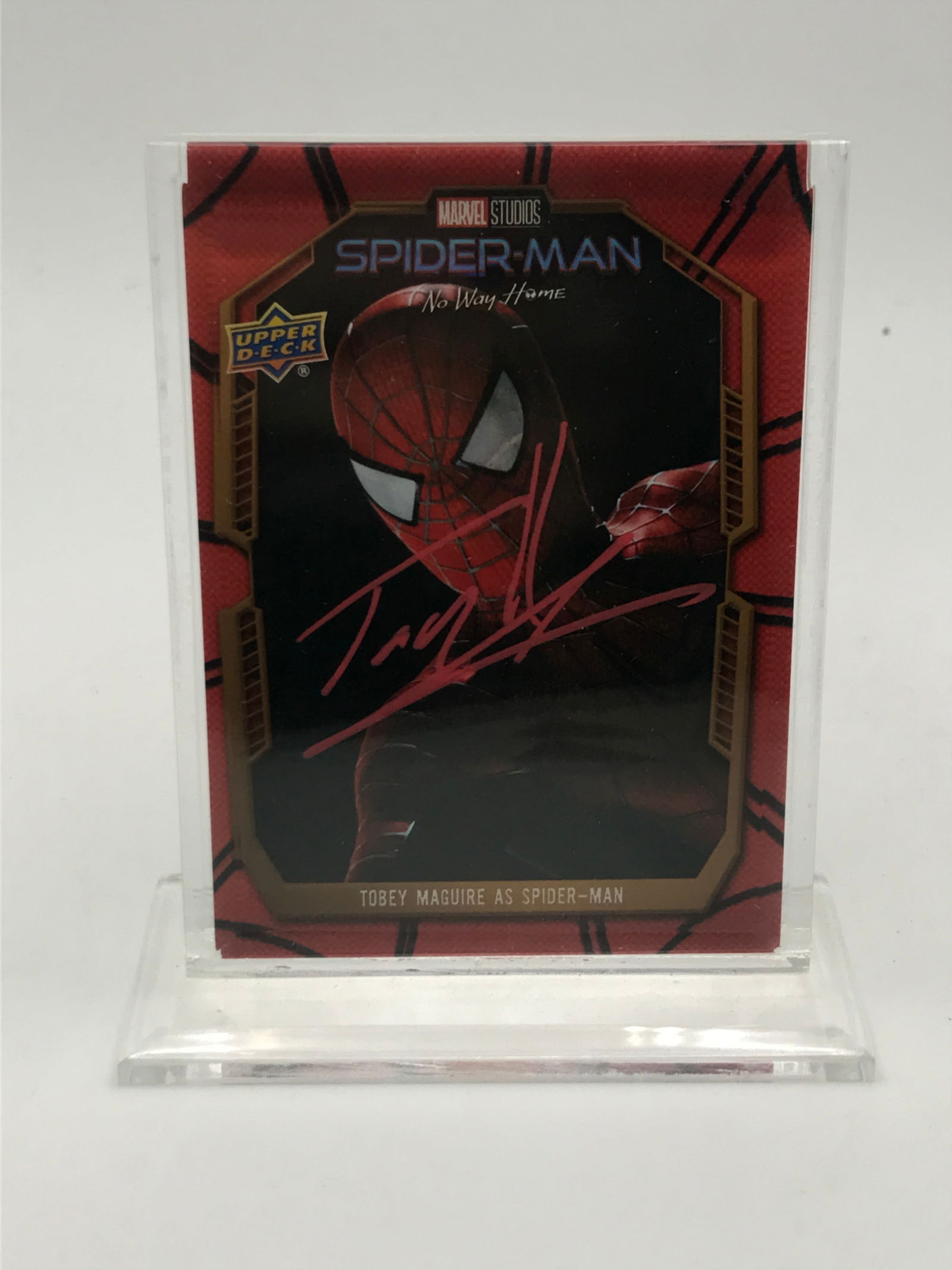 TOM HOLLAND SIGNED SPIDERMAN TRADING CARD - KB COA (1 of 2)