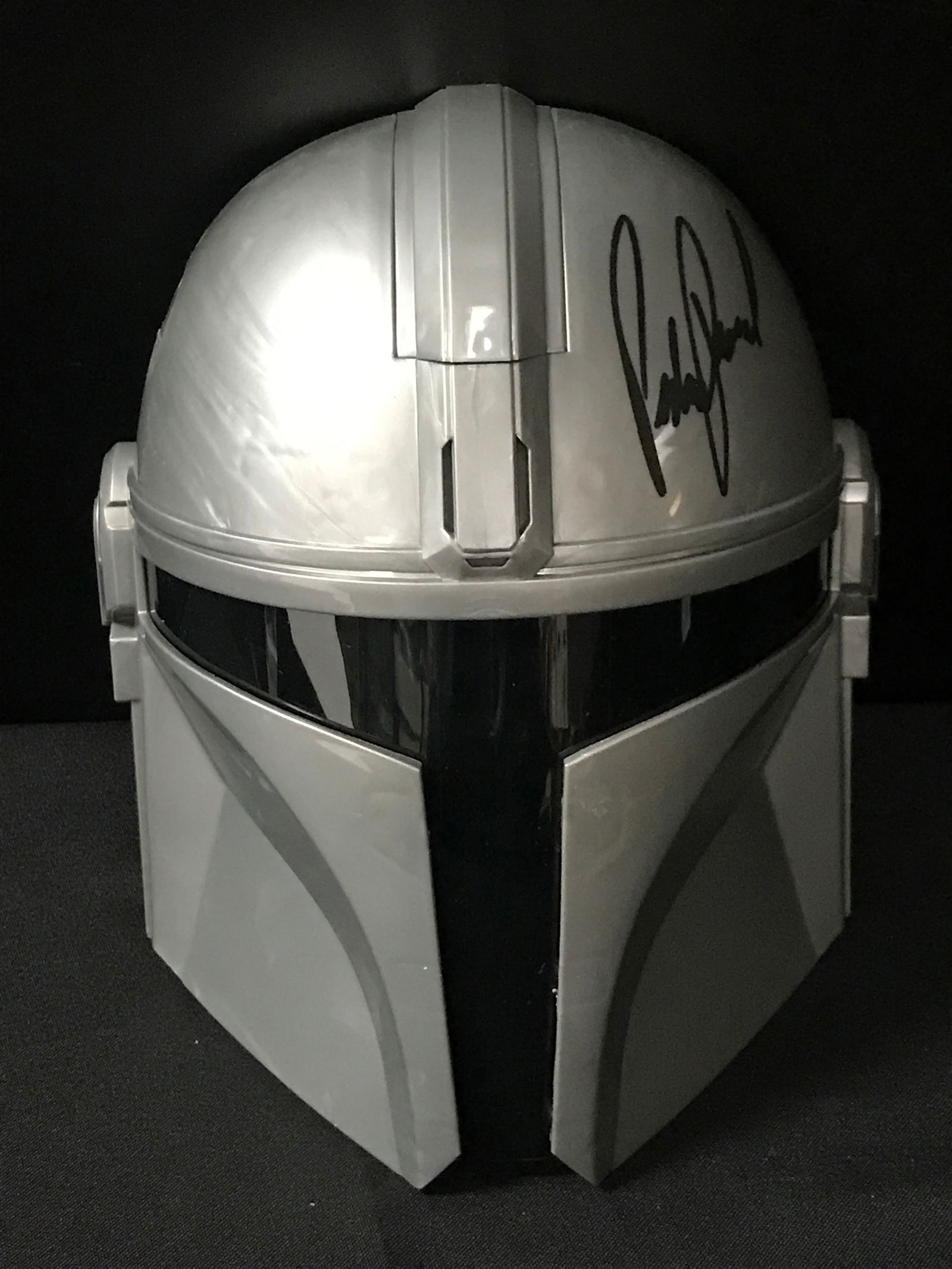 PEDRO PASCAL SIGNED MANDALORIAN HELMET - KB COA (1 of 2)