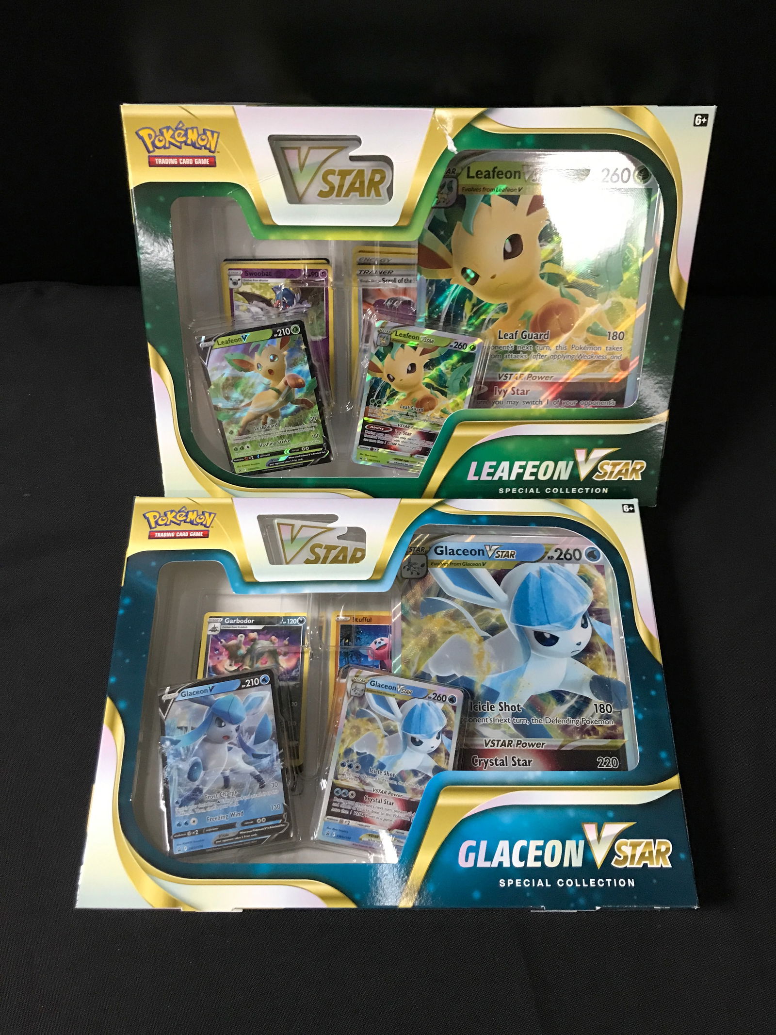 LOT OF 2 POKEMON TCG SPECIAL COLLECTION BOXES - GLACEON AND LEAFEON (1 of 1)