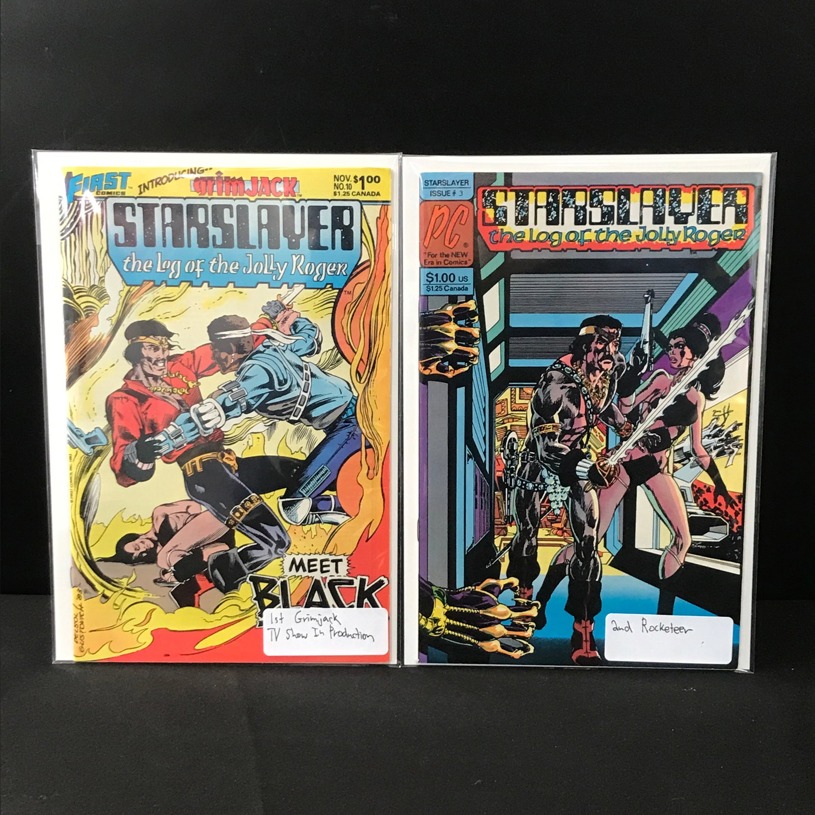 LOT OF 2 STARSLAYER COMICS #3 & #10 - FIRST COMICS: Prices are in Canadian dollars