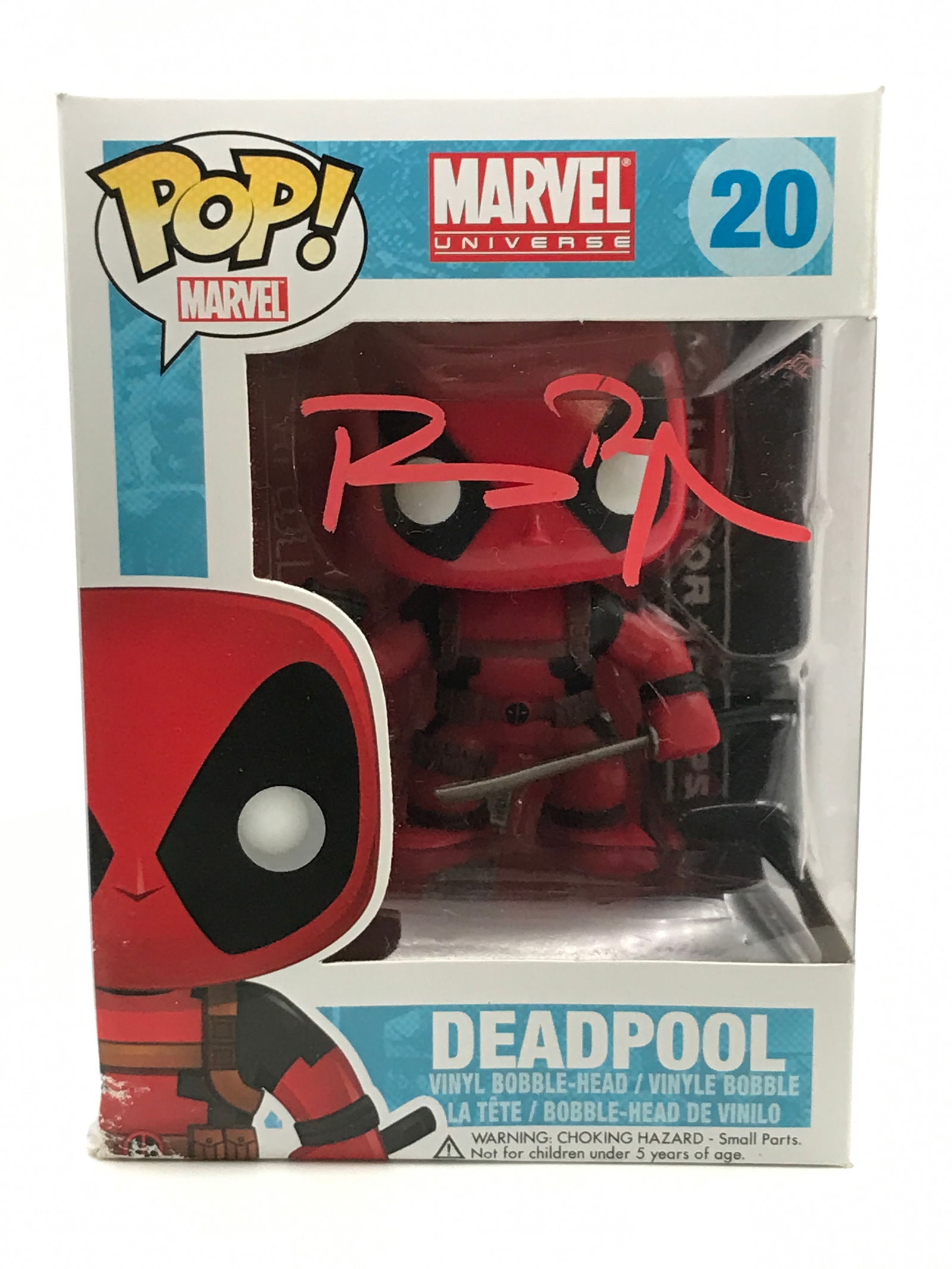 RYAN REYNOLDS SIGNED DEADPOOL FUNKO POP - KB COA (1 of 2)