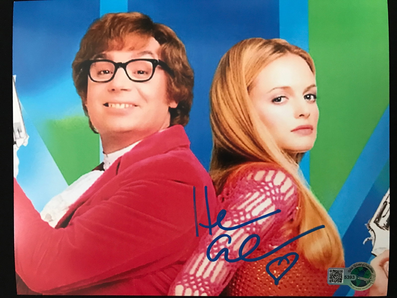 HEATHER GRAHAM SIGNED AUSTIN POWERS 8X10 - WWOC COA: Prices are in Canadian dollars
