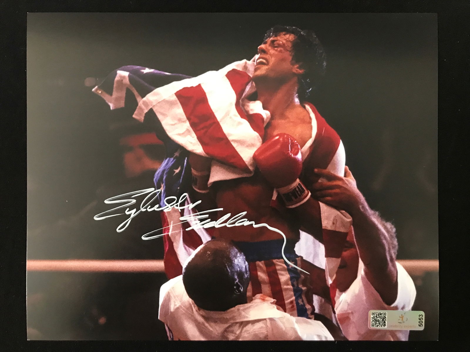 SYLVESTER STALLONE SIGNED ROCKY 8X10 - CELEBRITY AUTHENTICS COA: Prices are in Canadian dollars