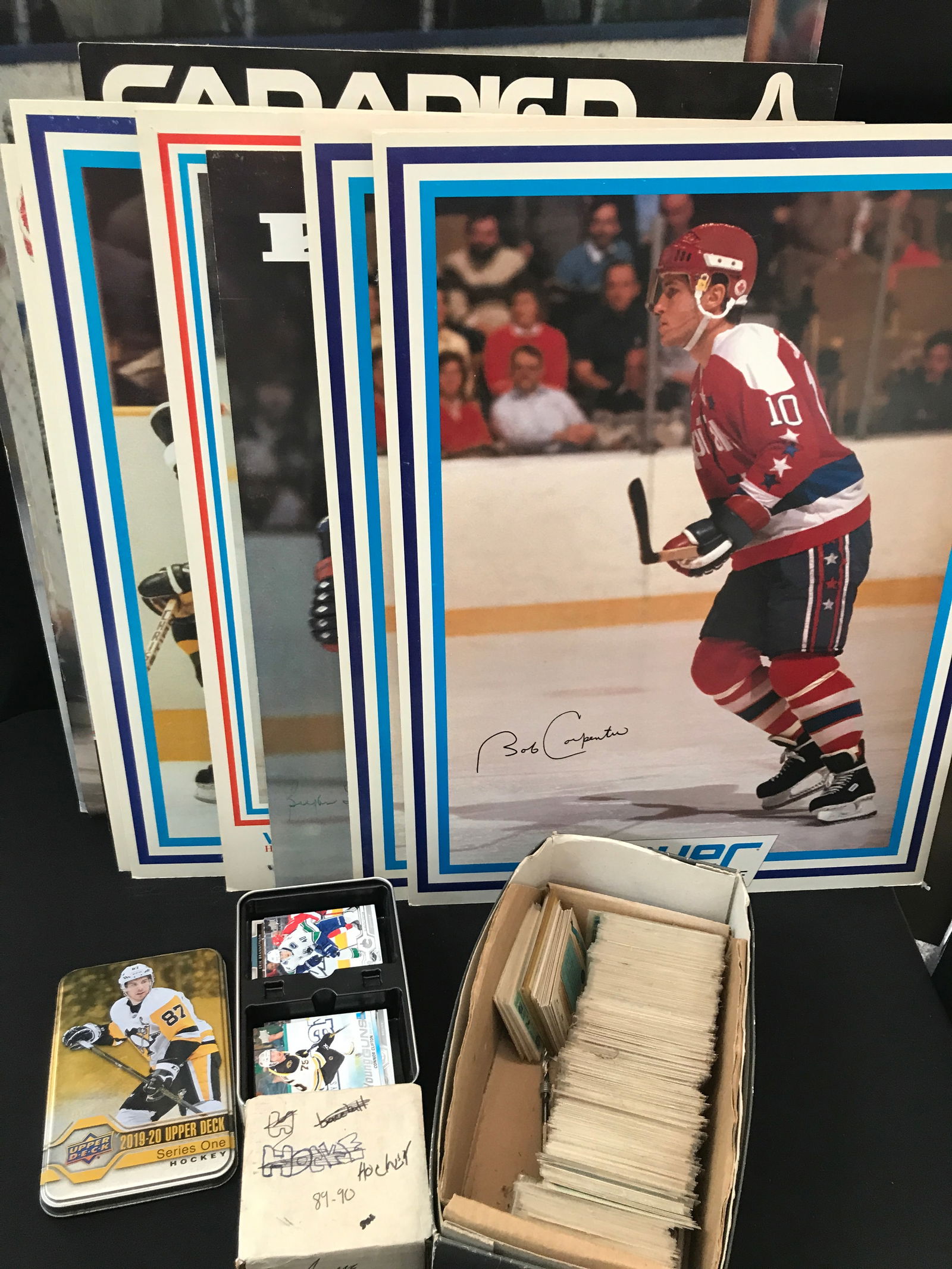 LOT OF HOCKEY MEMORABILIA INCLUDING TRADING CARDS: Prices are in Canadian dollars