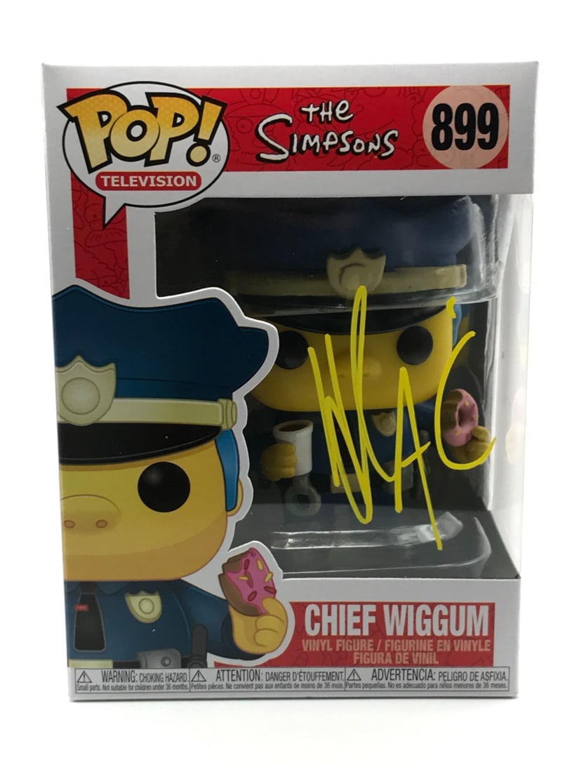 HANK AZAIRIA SIGNED CHIEF WIGGUM FUNKO POP - WWOC COA: Prices are in Canadian dollars