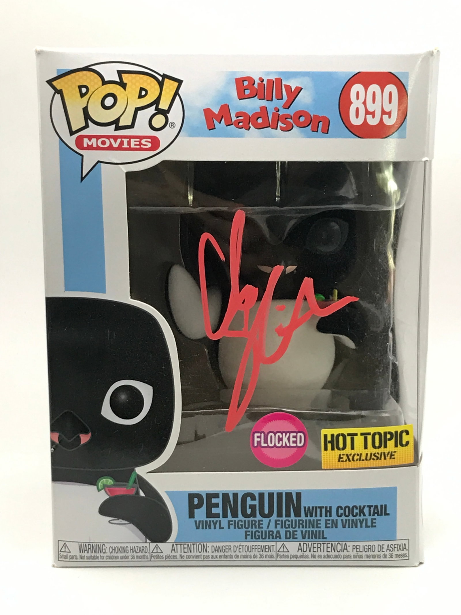 Adam Sandler SIGNED BILLY MADISON PENGUIN FUNKO POP - KB COA: Prices are in Canadian dollars