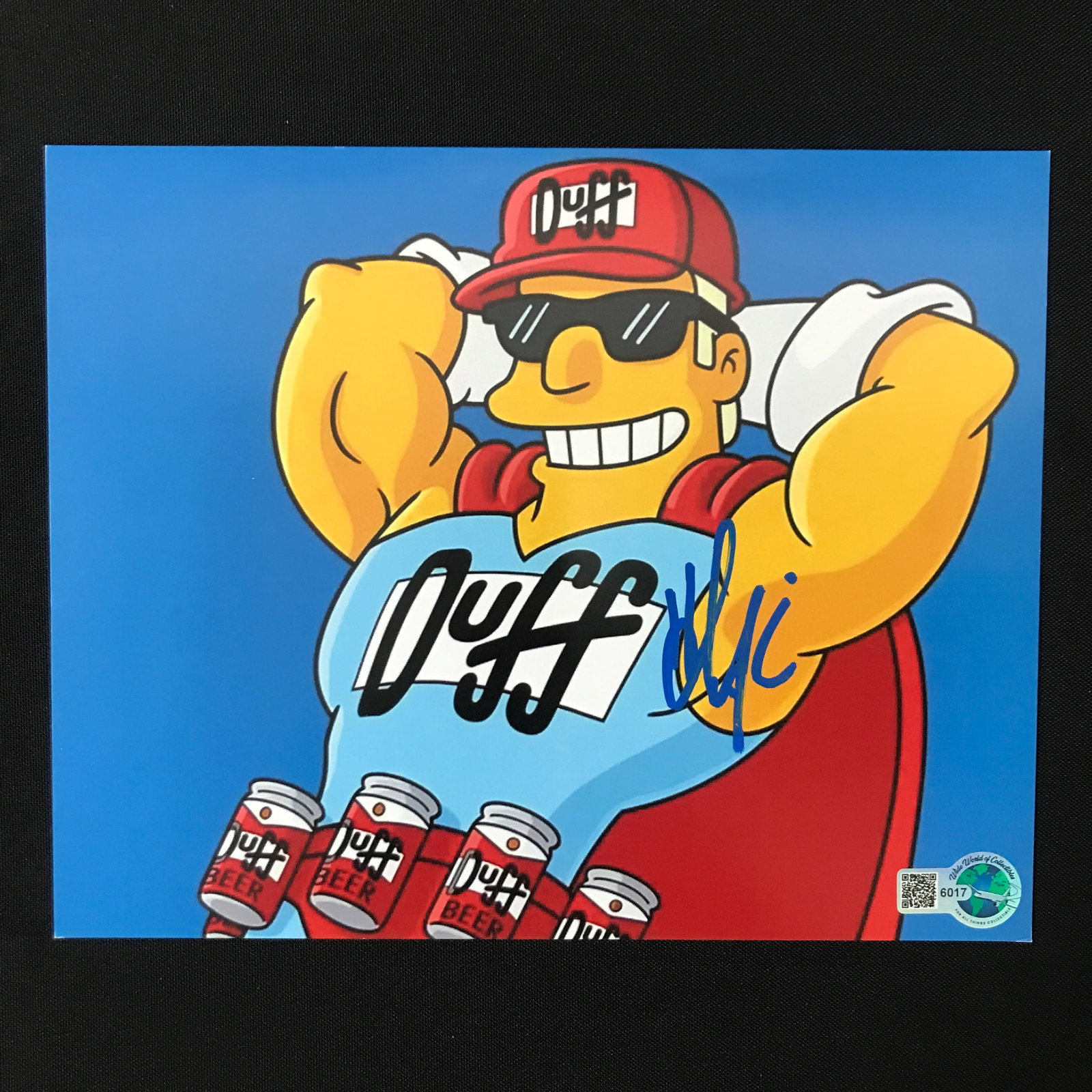 Hank Azaria SIGNED DUFFMAN 8X10 - WWOC COA: Prices are in Canadian dollars