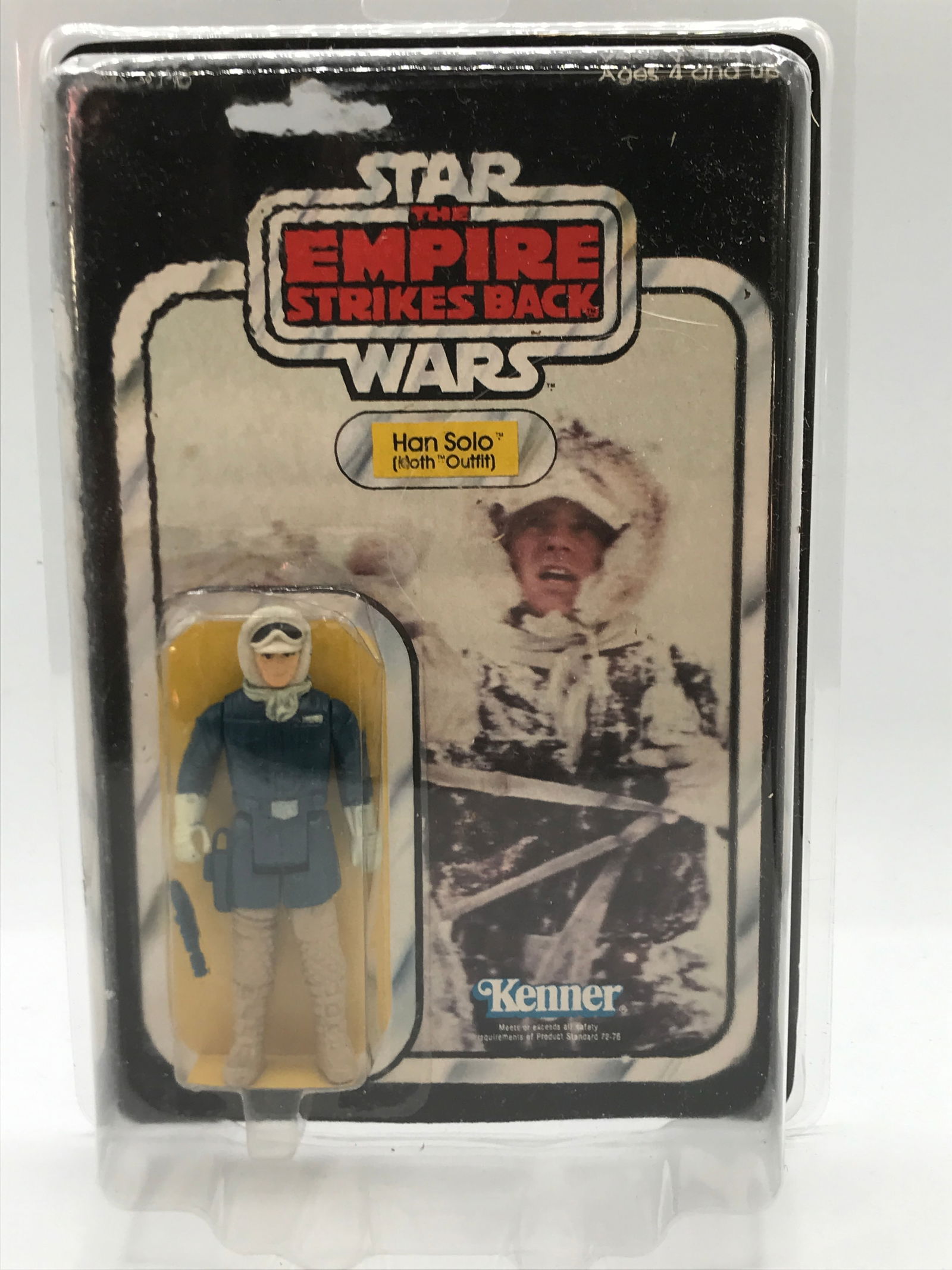 1980 KENNER Star Wars  Han Solo (HOTH OUTFIT) ACTION FIGURE IN ORIGINAL PACKAGING (1 of 2)
