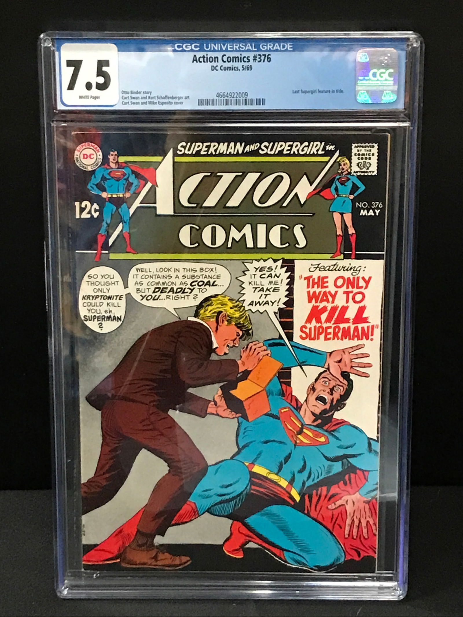 ACTION COMICS #376 BY DC COMICS - CGC GRADE 7.5 (1 of 1)