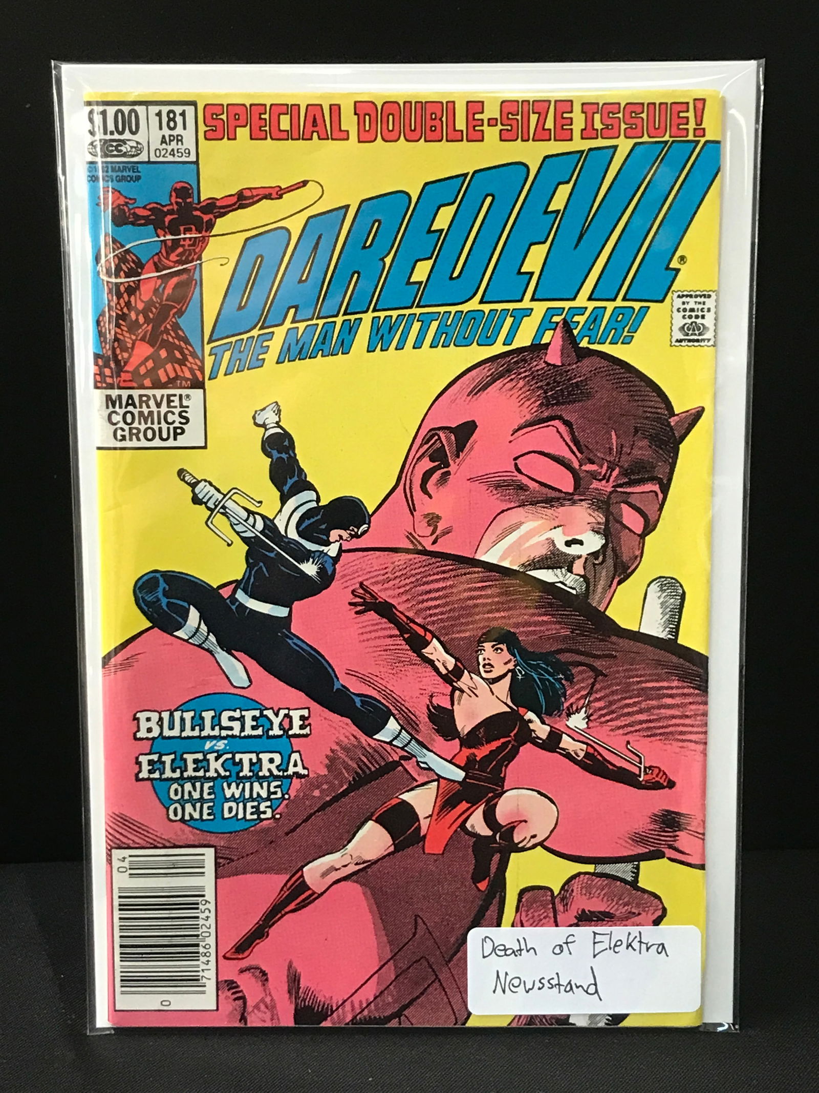 DAREDEVIL #181 DEATH OF ELEKTRA - MARVEL COMICS (1 of 1)