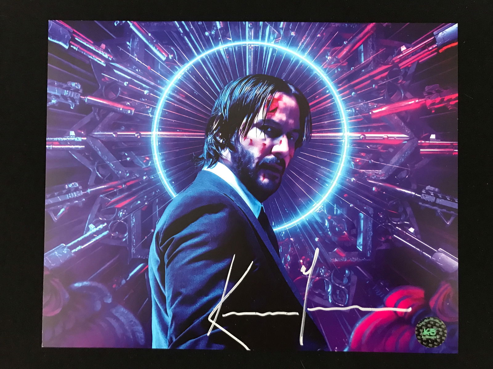 KEANU REAVES SIGNED JOHN WICK 8X10 - KB COA (1 of 1)