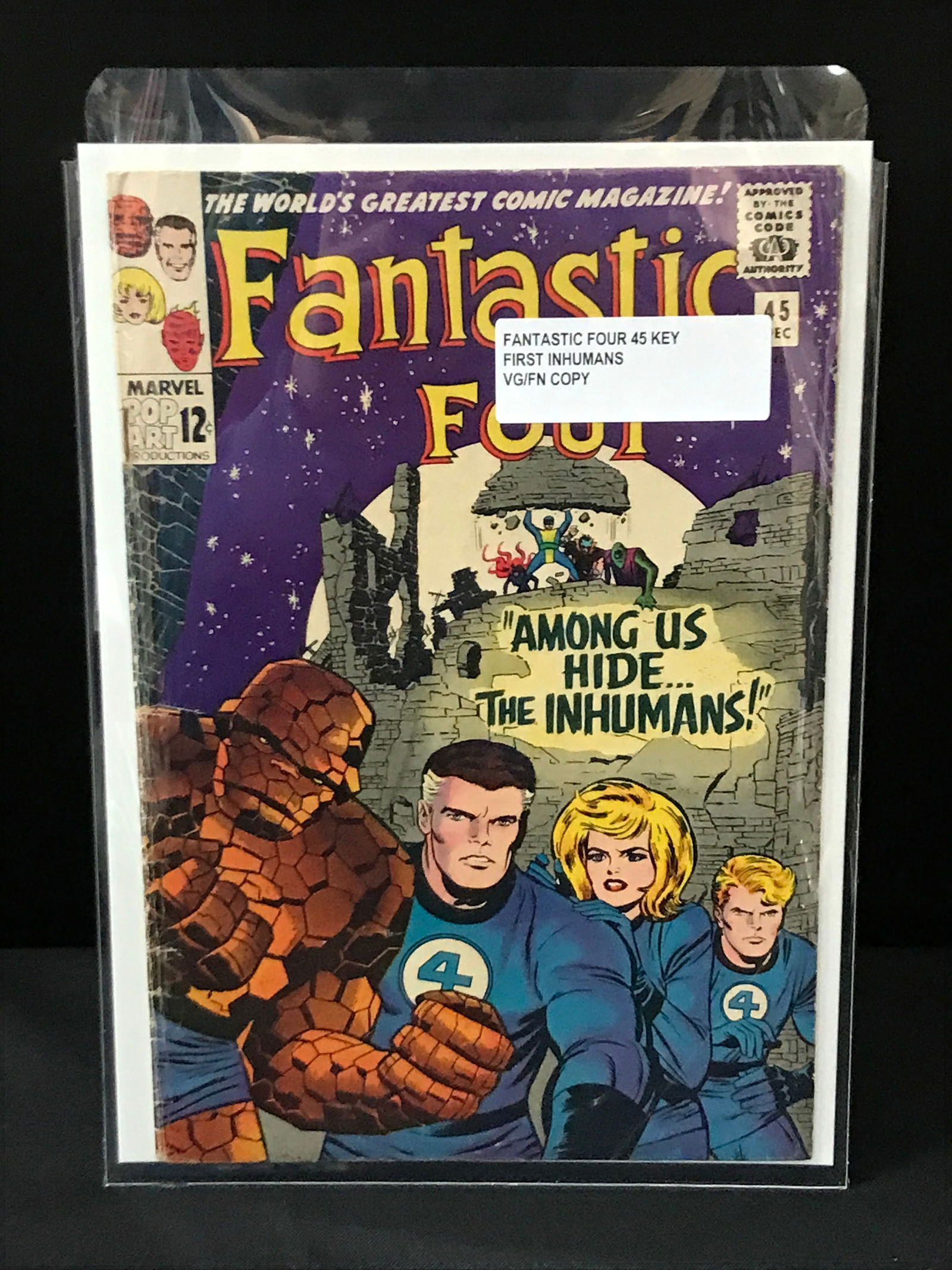 FANTASTIC FOUR #45 1ST INHUMANS - MARVEL COMICS (1 of 1)