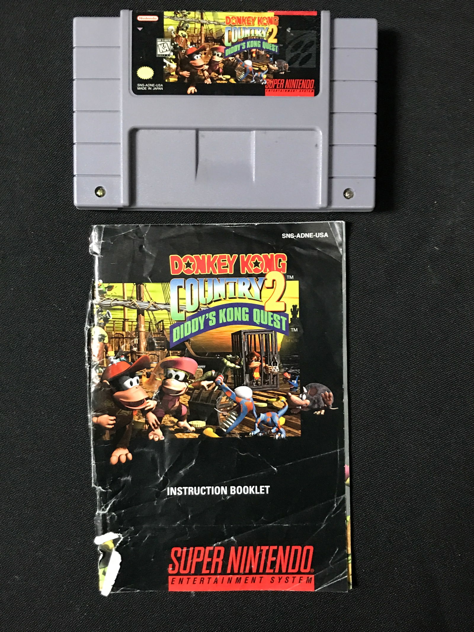 DONKEY KONG COUNTRY II SUPER NINTENDO VIDEO GAME WITH MANUAL (1 of 1)