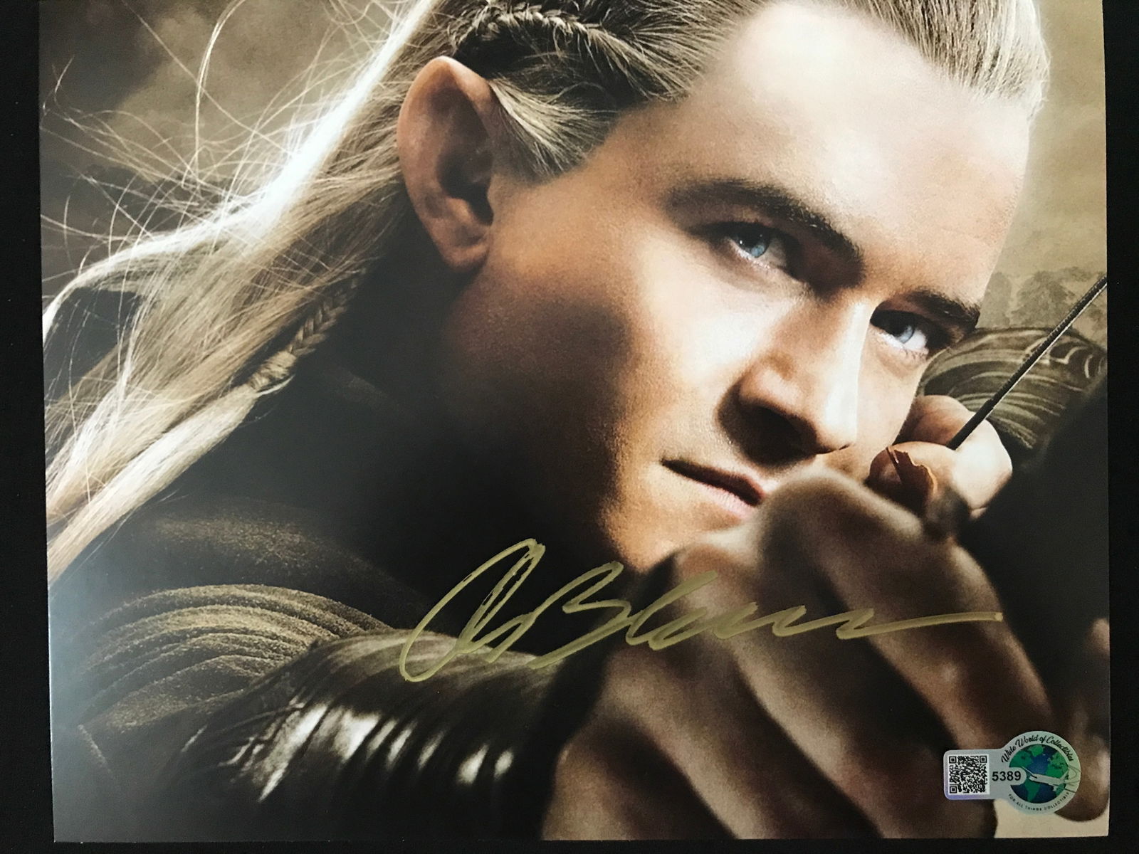 ORLANDO BLOOM SIGNED LORD OF THE RINGS 8X10 - WWOC COA: Prices are in Canadian dollars
